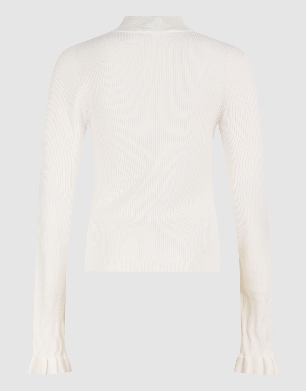 Ruffle Mouw Top Gebroken Wit SHOEBY WOMEN