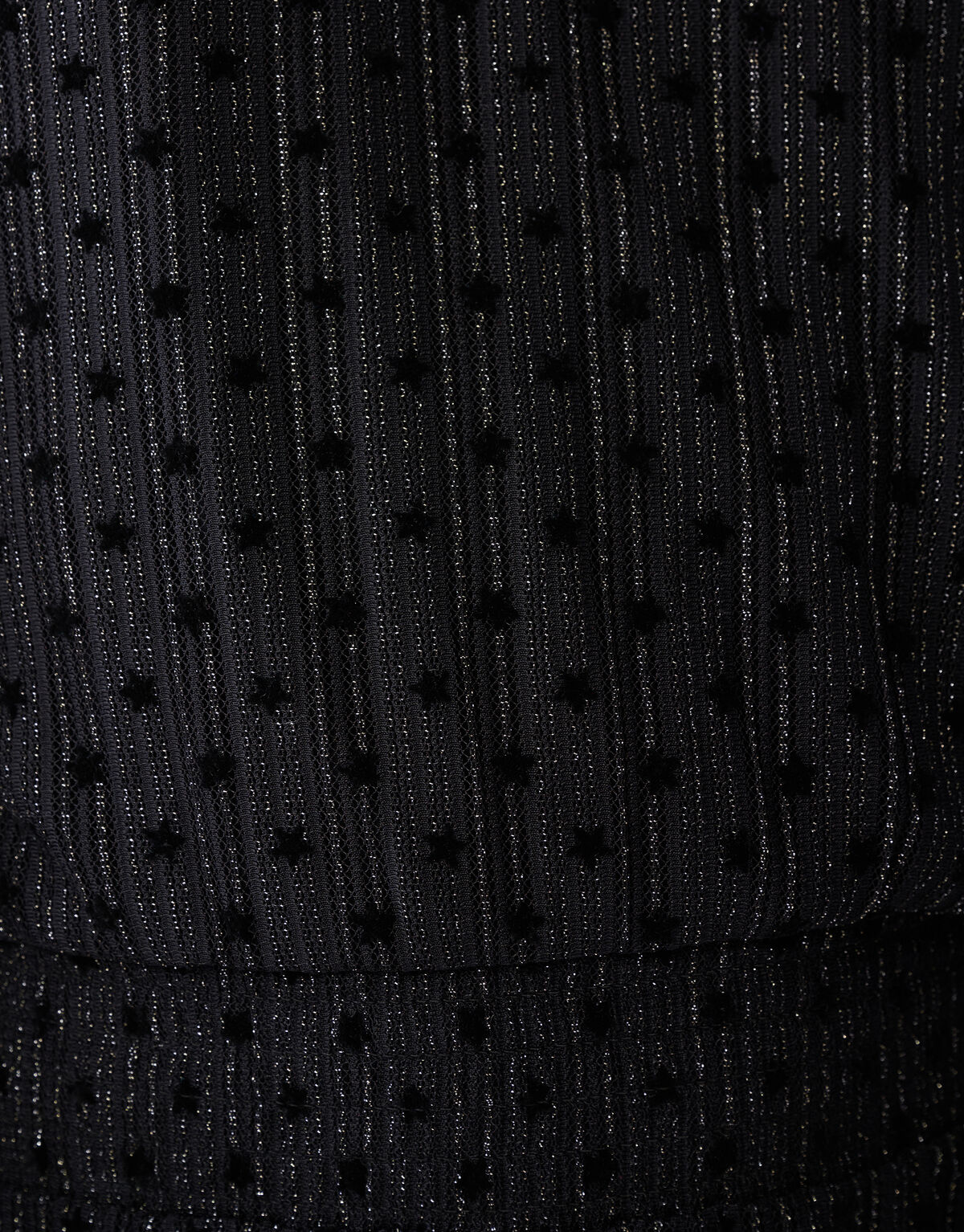 Glitter Mesh Jurk Zwart SHOEBY GIRLS