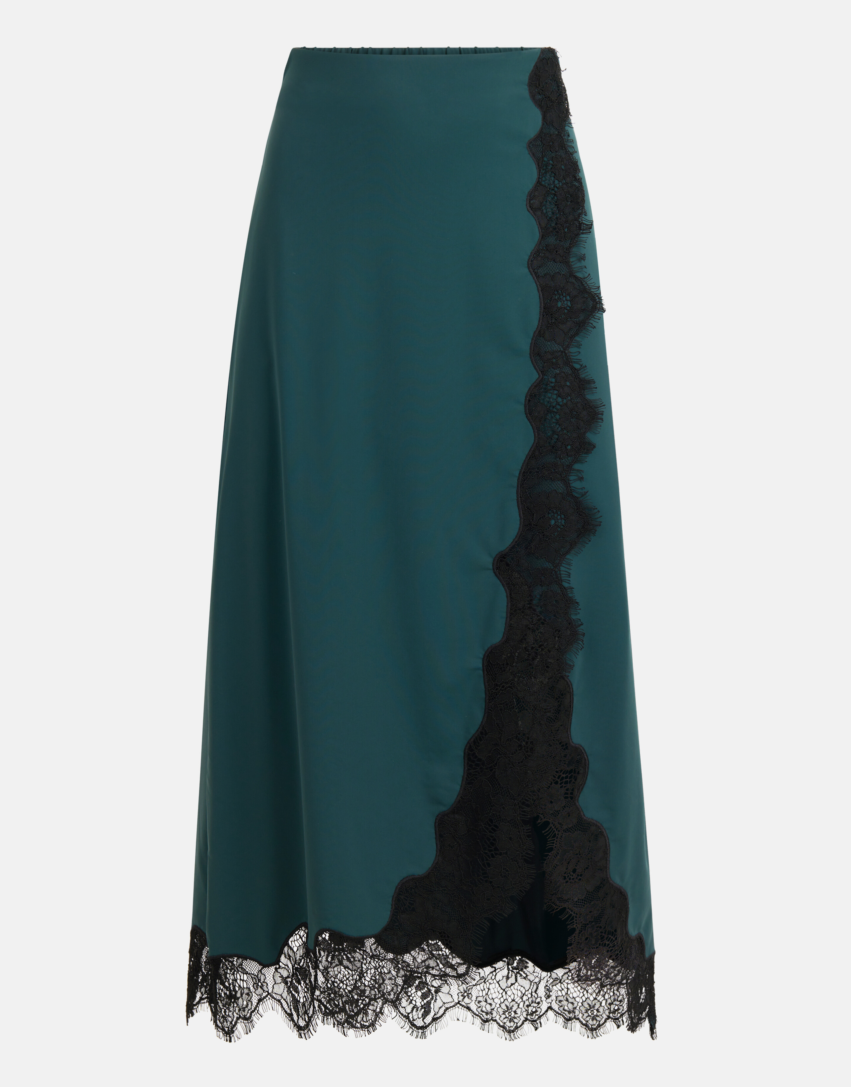Kanten Travel Rok Donkergroen SHOEBY WOMEN