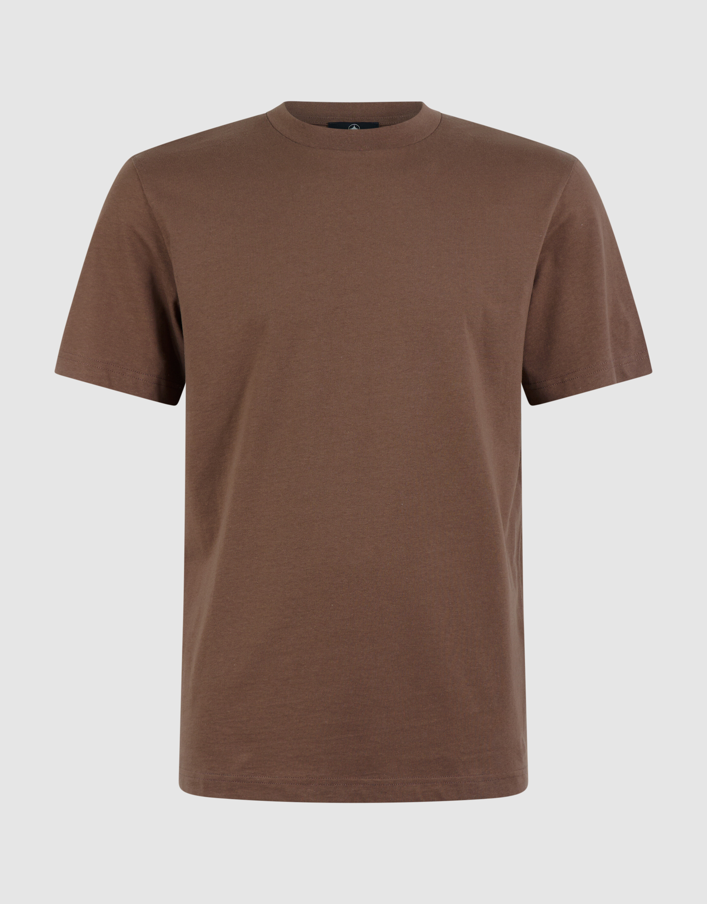 Dotted Artwork T-shirt Donkerbruin SHOEBY MEN
