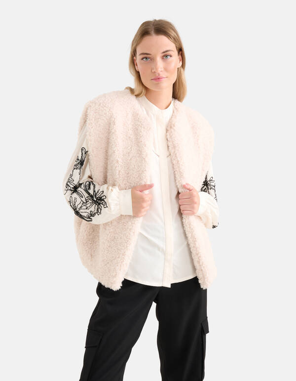 Teddy Gilet Gebroken Wit SHOEBY WOMEN