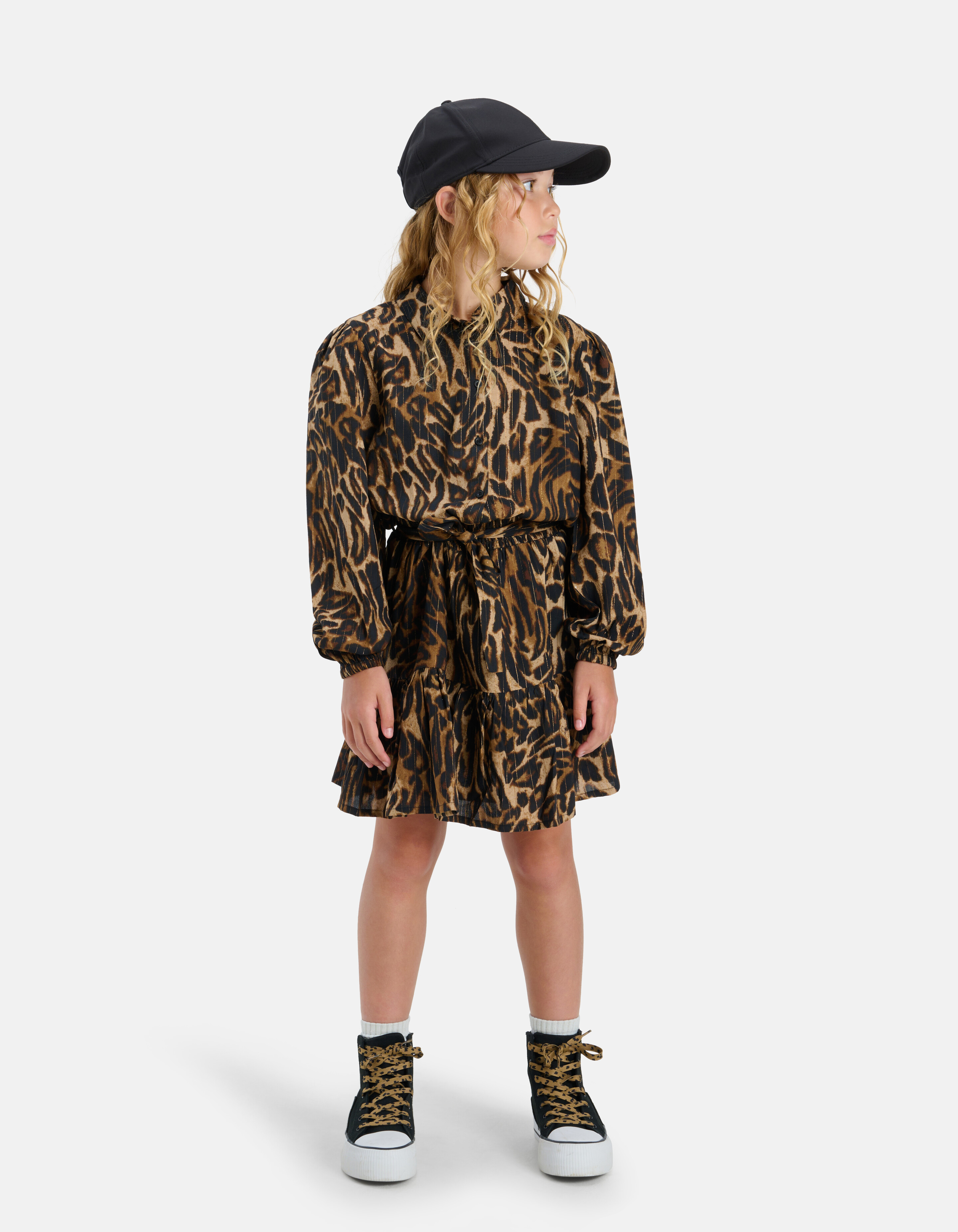 Leopard Jurk Bruin SHOEBY GIRLS