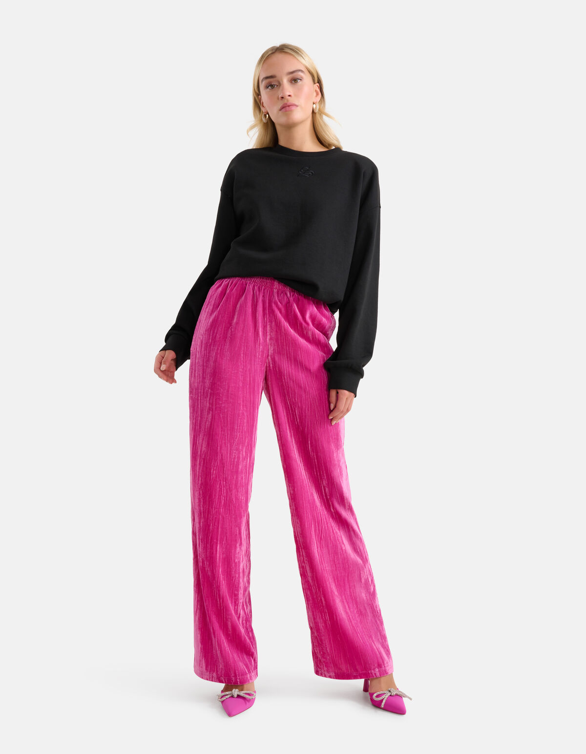 Velvet Broek Roze SHOEBY WOMEN
