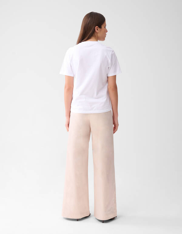 Cord Embroidery T-shirt Wit By Mieke SHOEBY WOMEN