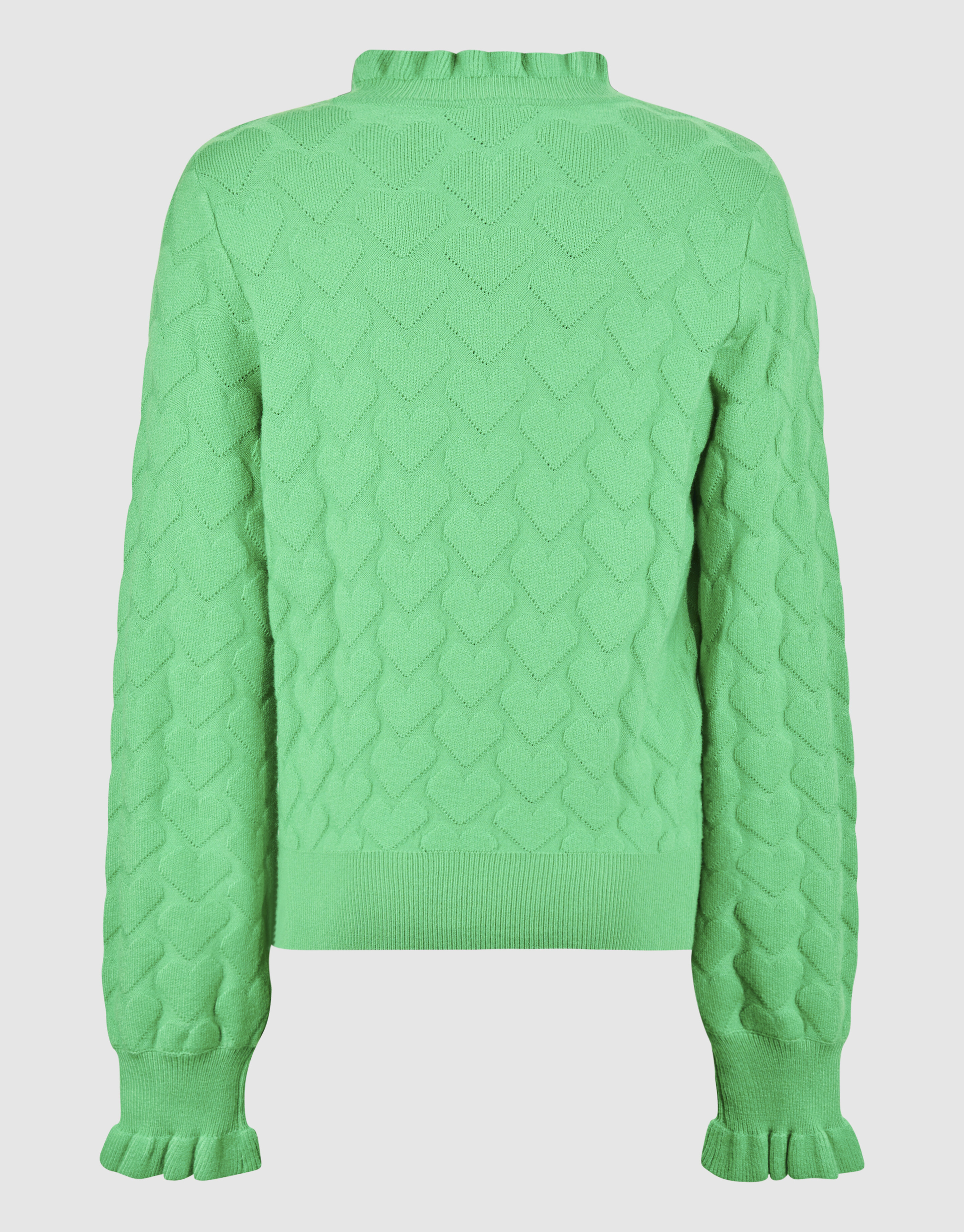 Heart Knit Top Groen SHOEBY GIRLS