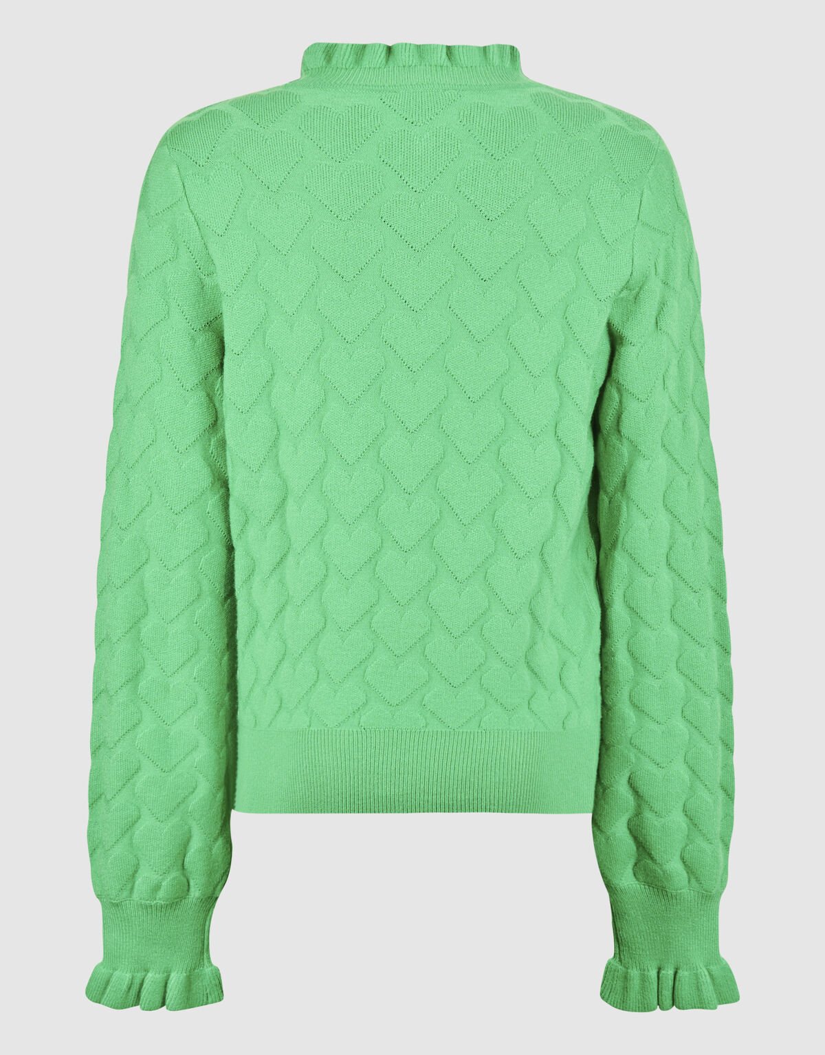 Heart Knit Top Groen SHOEBY GIRLS