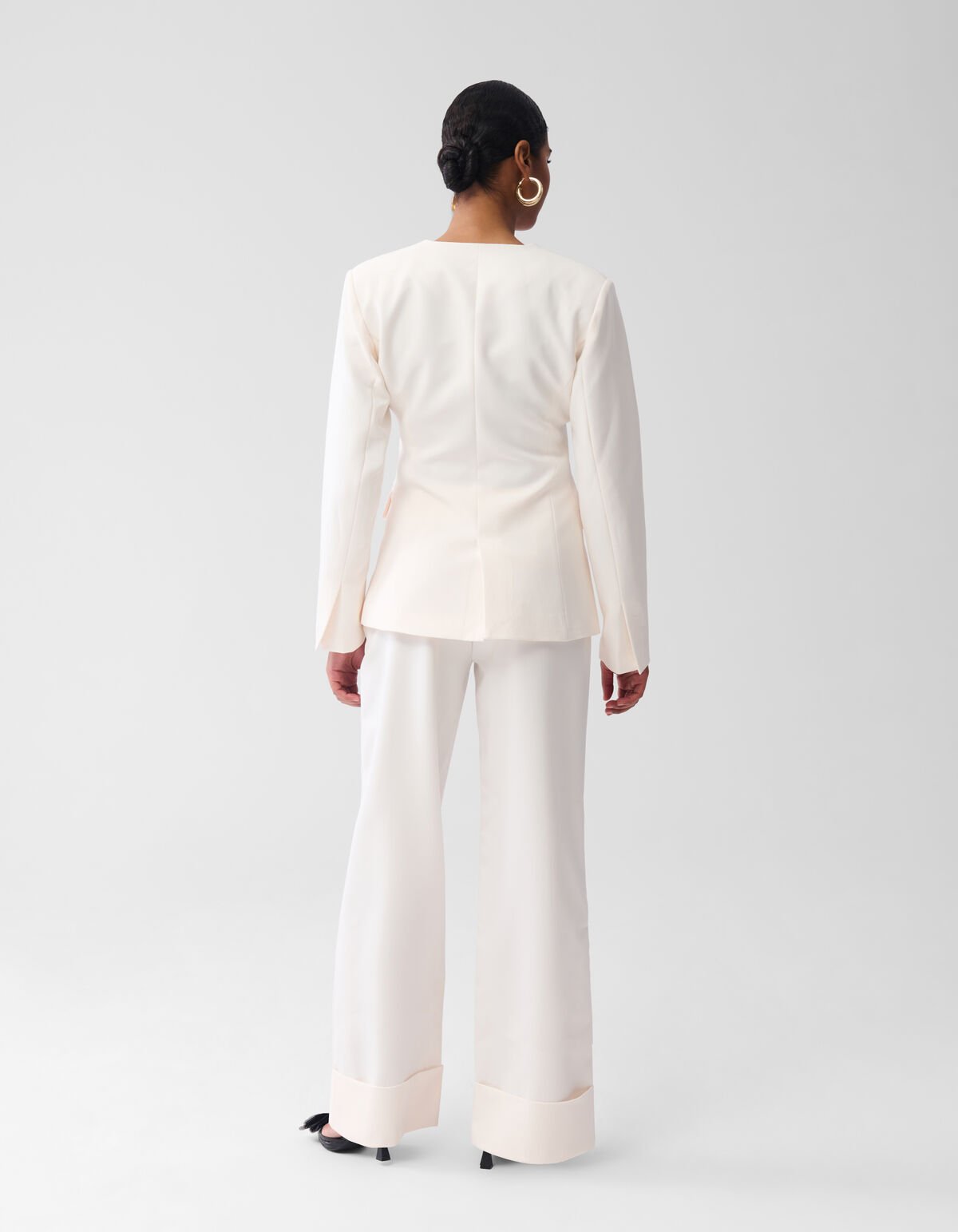Zandloper Blazer Gebroken Wit By Fred SHOEBY WOMEN