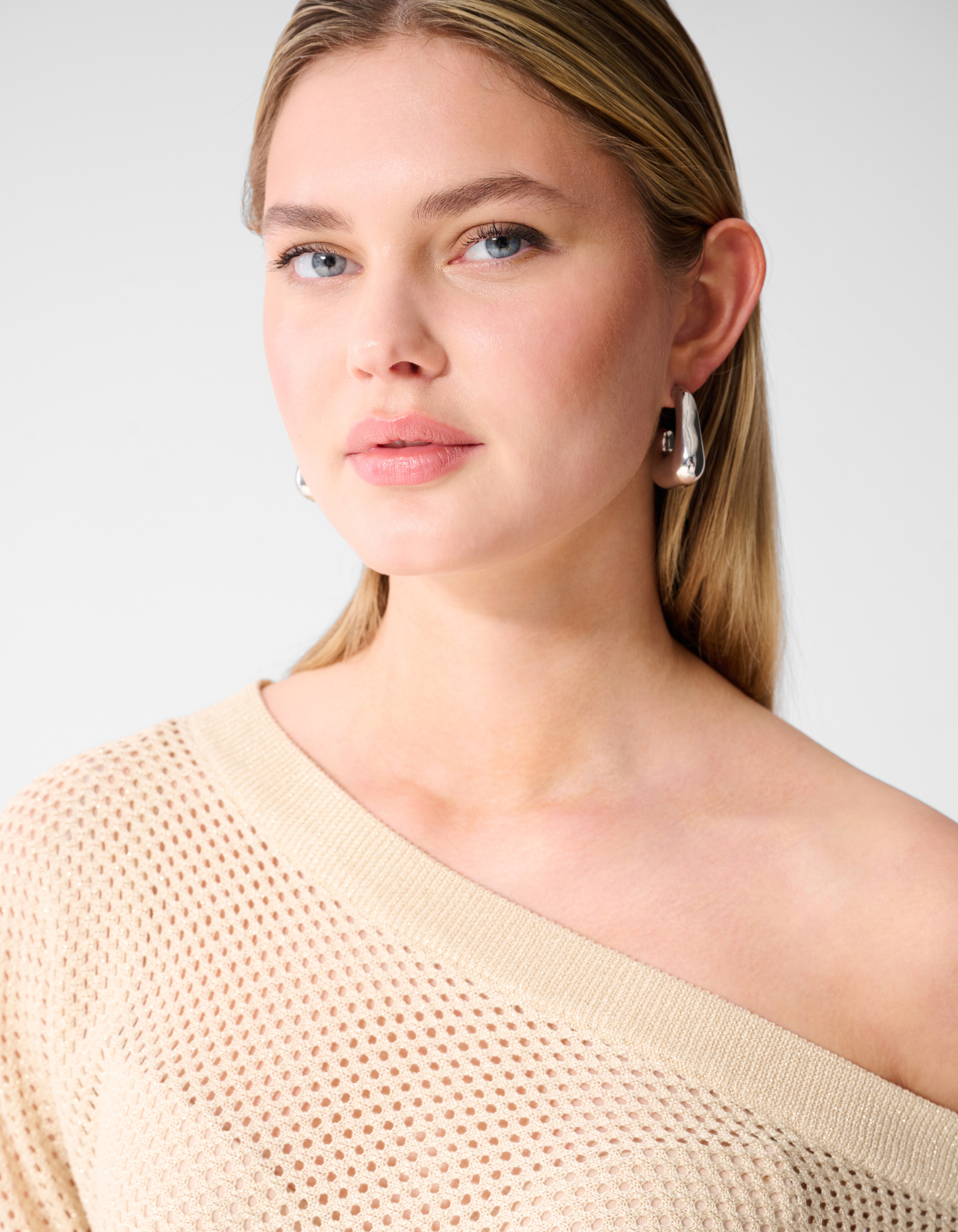 Glitter Ajour Trui Zand SHOEBY WOMEN