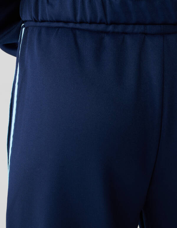 Sporty Wide Leg Broek Donkerblauw SHOEBY GIRLS