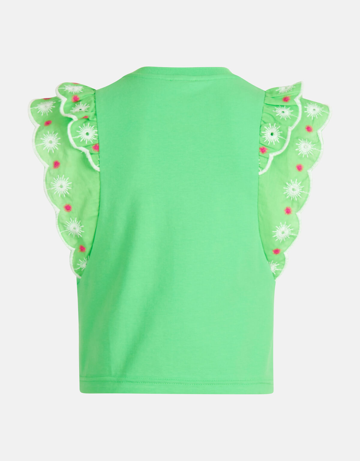 Embroidery Top Groen SHOEBY GIRLS