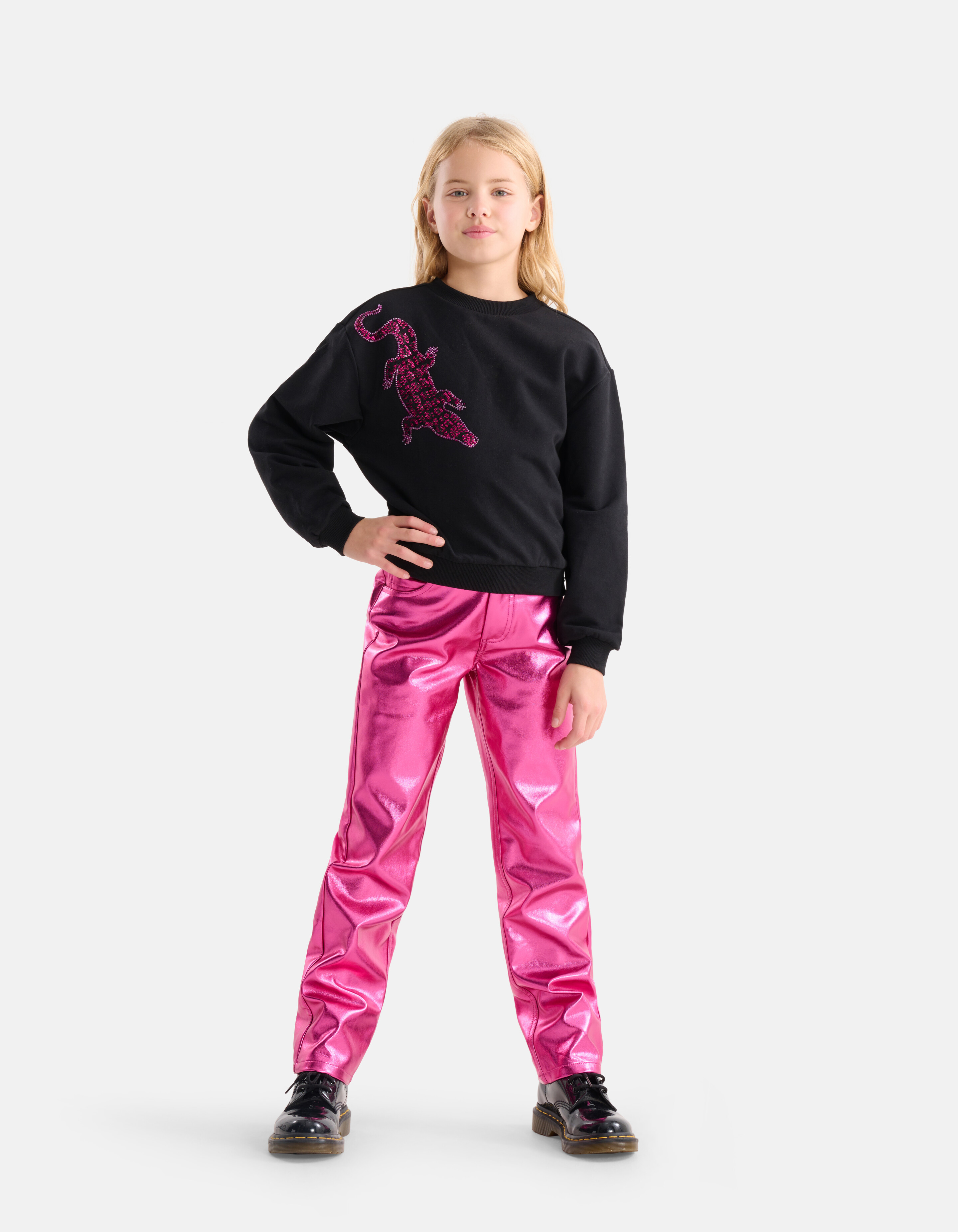 Metallic Coated Broek Roze SHOEBY GIRLS