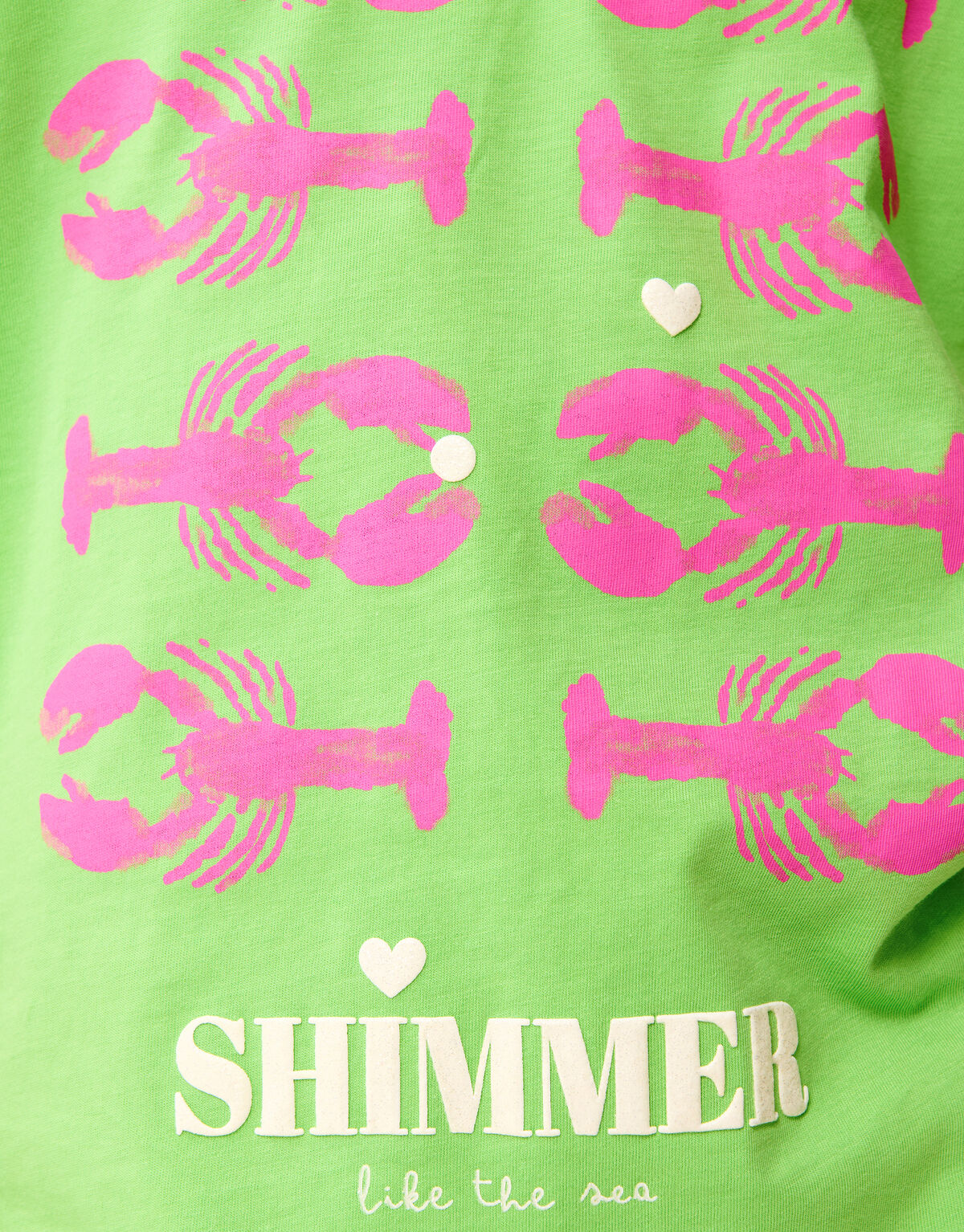 Kreeften Artwork T-shirt Lichtgroen SHOEBY GIRLS