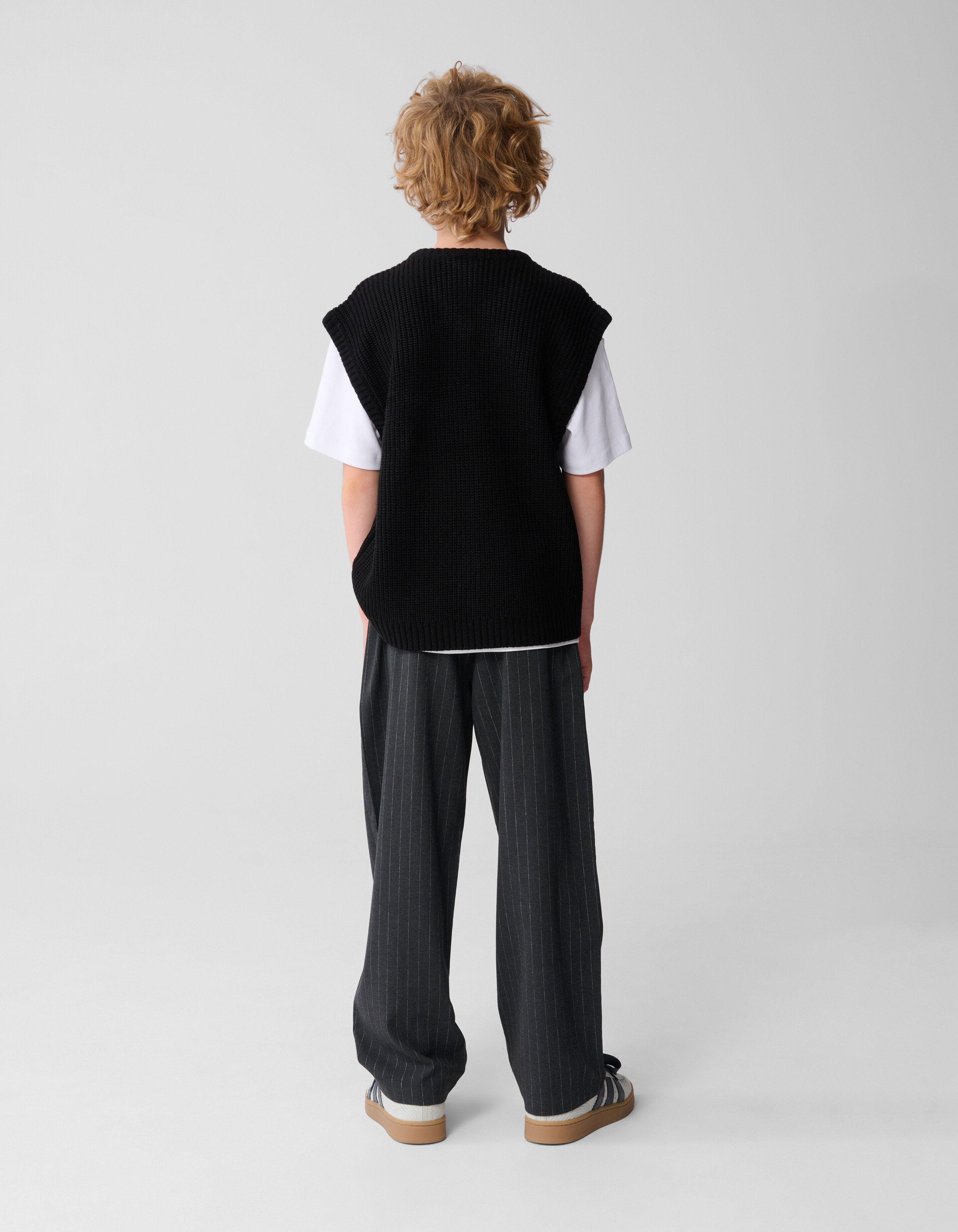 Gebreide Spencer Zwart SHOEBY BOYS