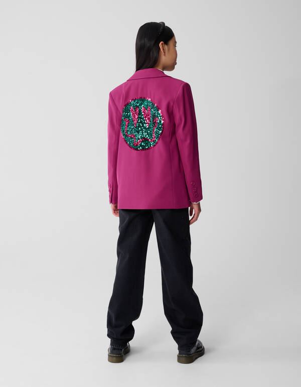 Sequin Smile Blazer Roze SHOEBY GIRLS