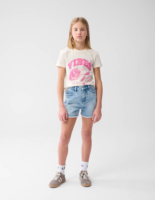 Destroy Denim Short Bleached SHOEBY GIRLS