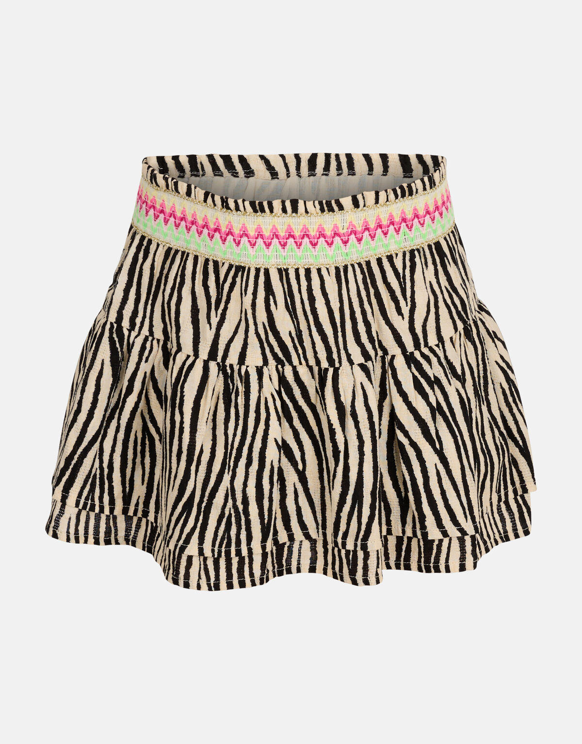 Zebra Rok Zwart/Gebroken Wit SHOEBY GIRLS
