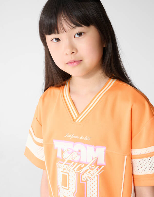 Baseball T-shirt Oranje SHOEBY GIRLS