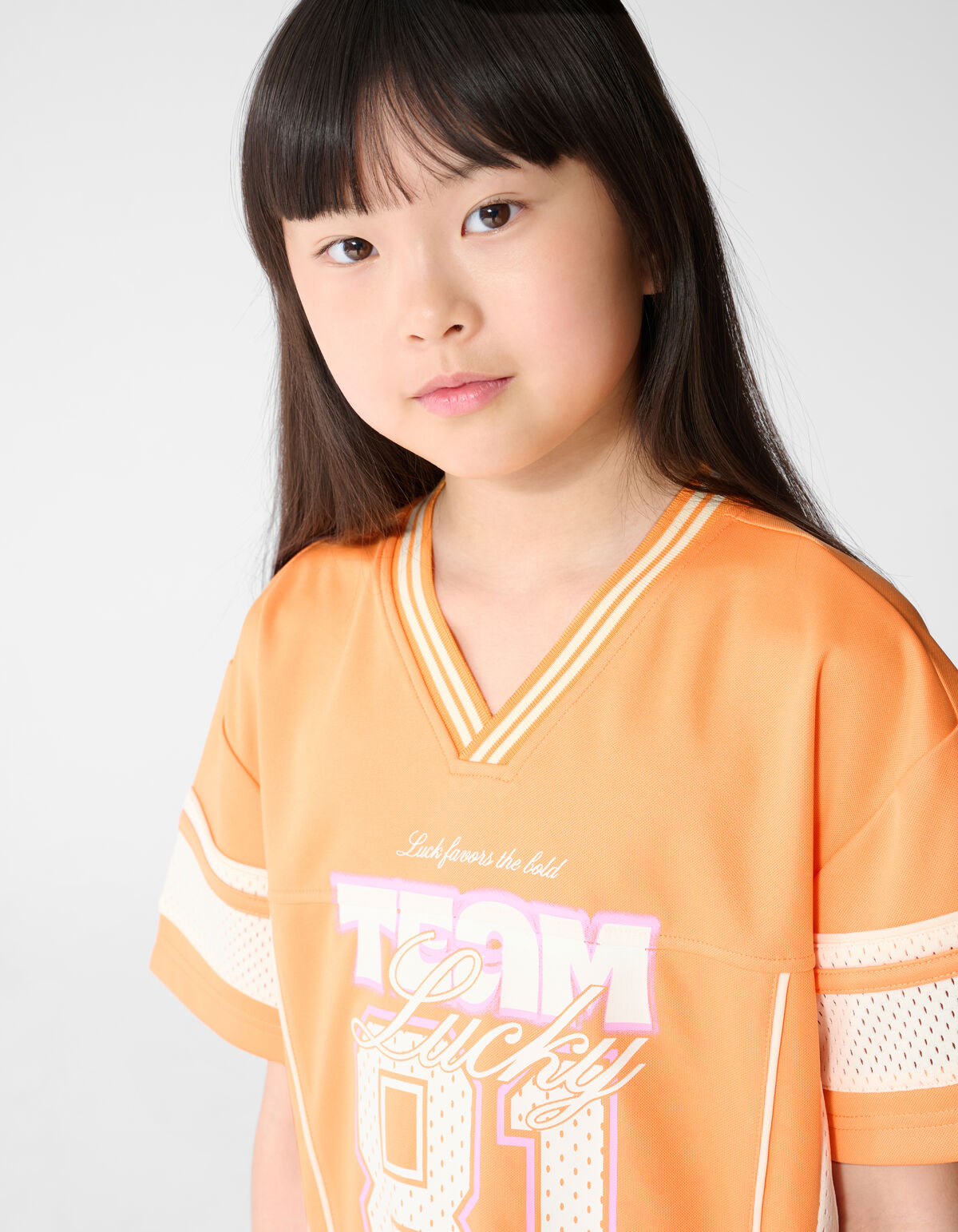 Baseball T-shirt Oranje SHOEBY GIRLS