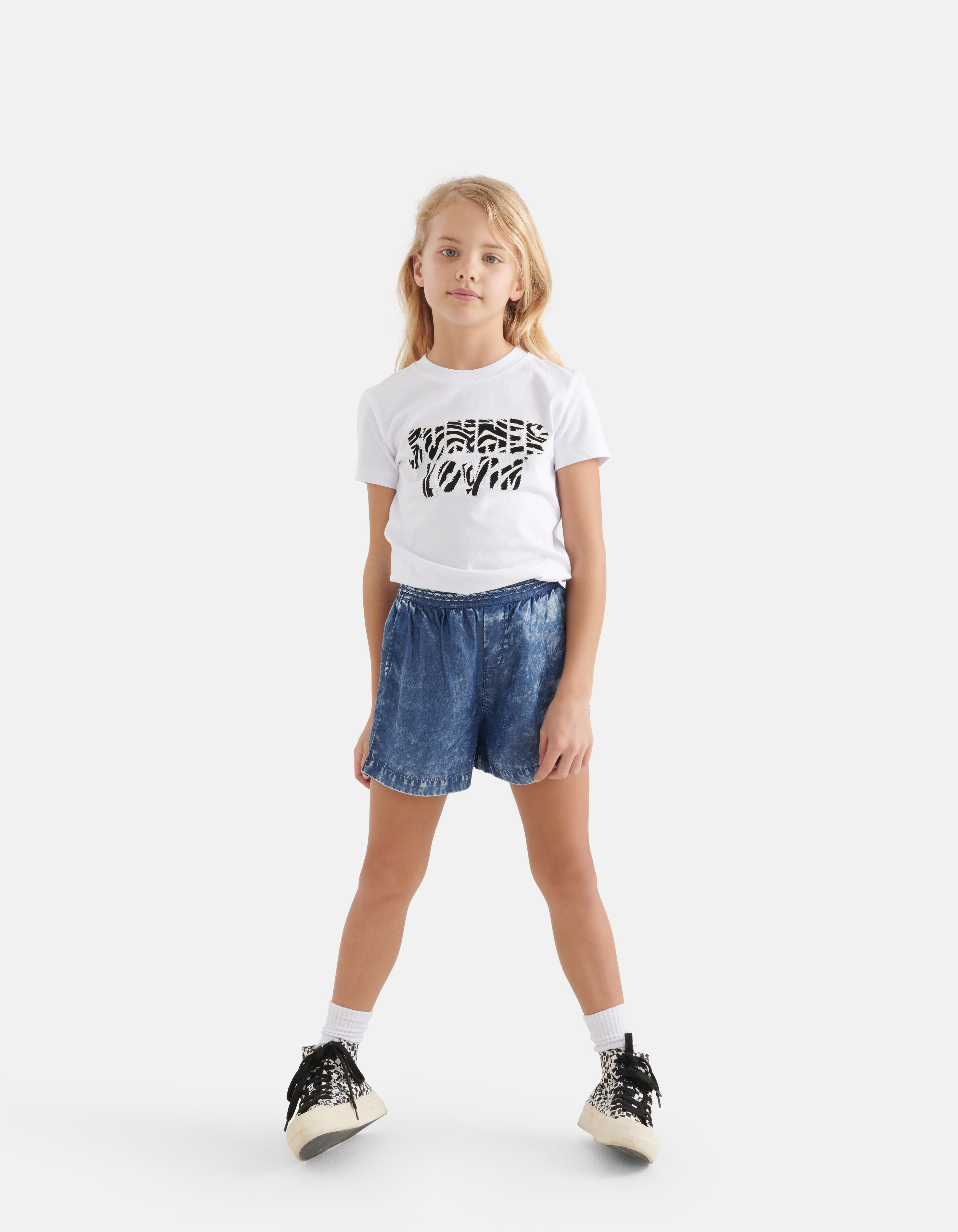 Studs T-shirt Wit SHOEBY GIRLS