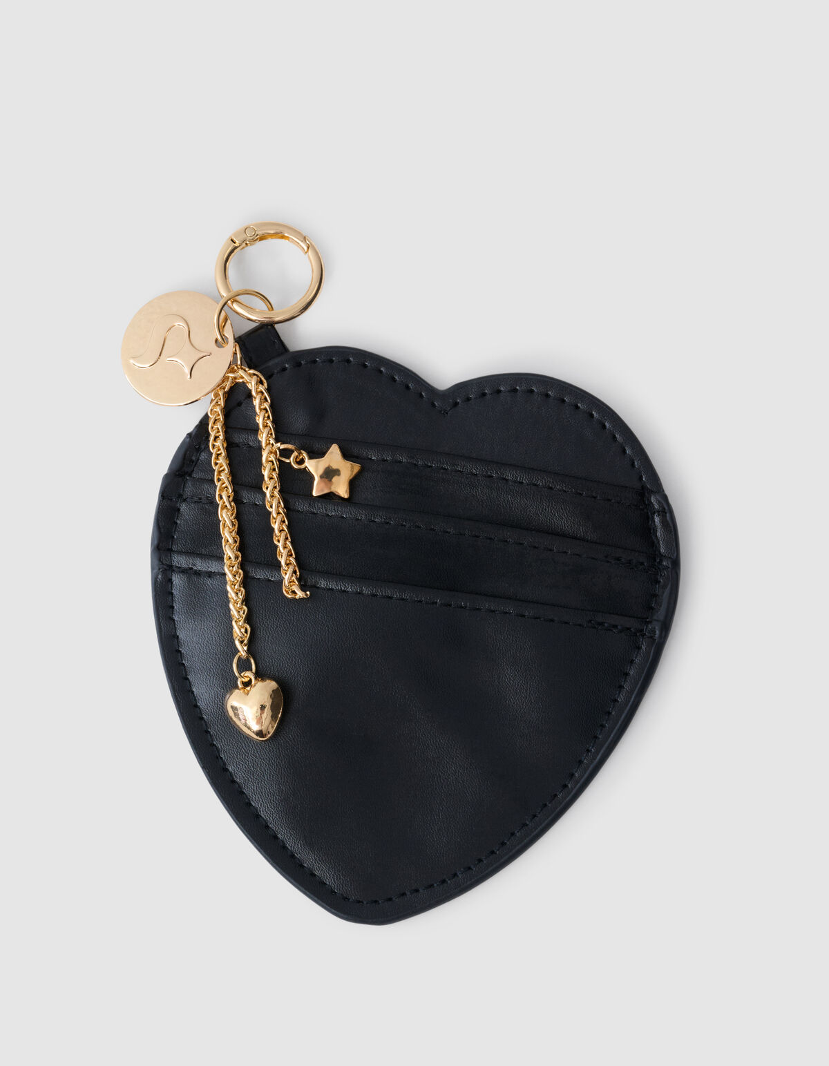 Heart Portemonnee Bagcharm Zwart SHOEBY ACCESSOIRES