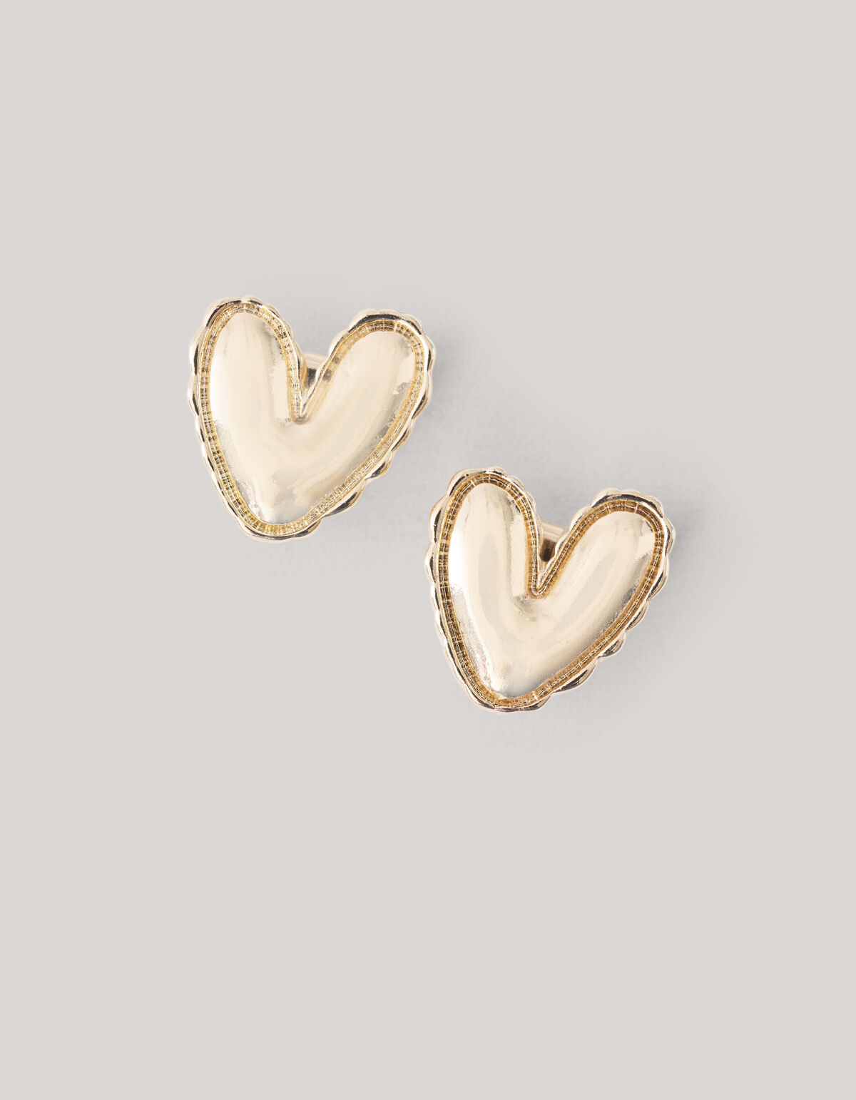 Heart Knopen Clips Goud SHOEBY ACCESSOIRES