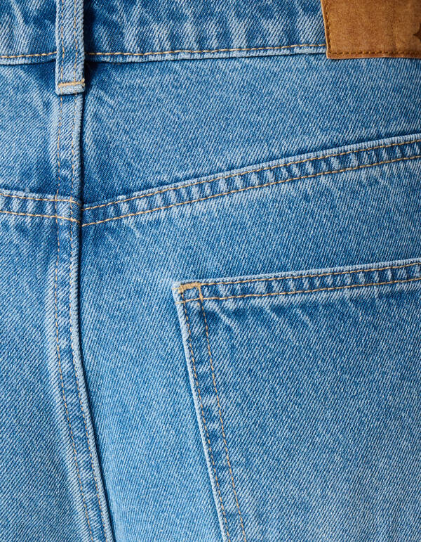Baggy Fit Jeans Blauw SHOEBY WOMEN