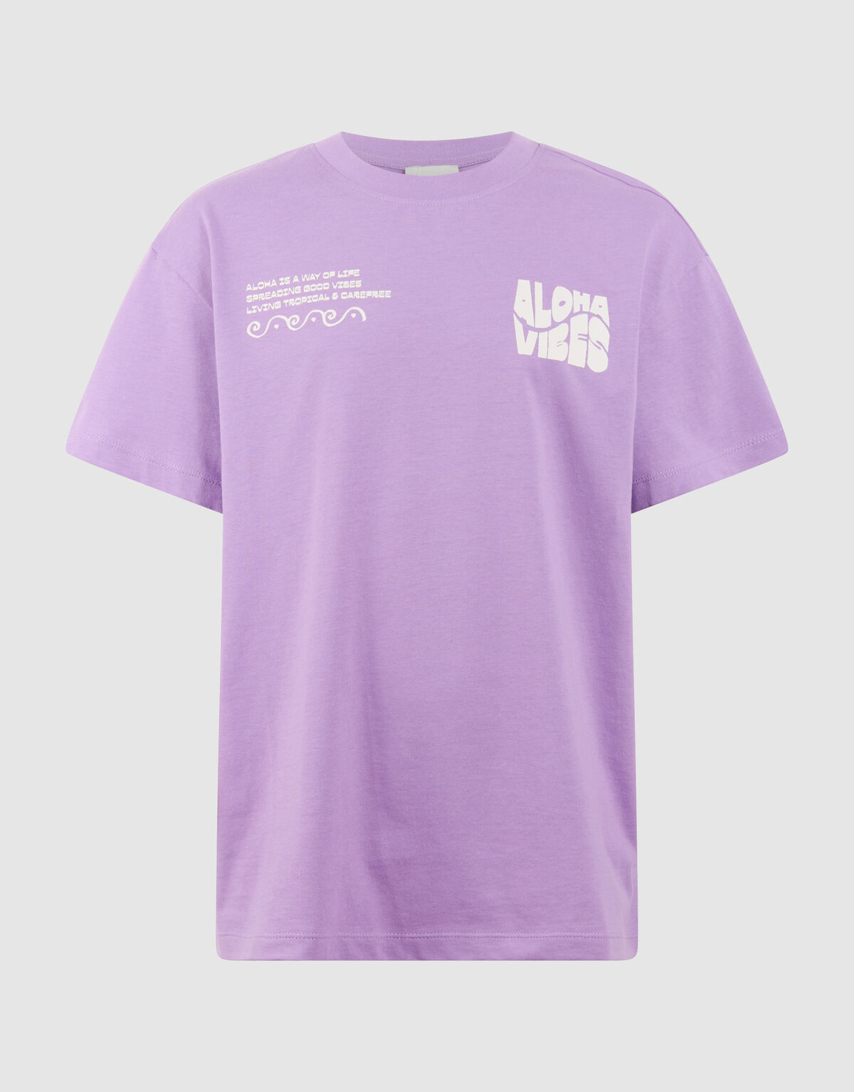 Aloha Vibes Artwork T-shirt Paars SHOEBY GIRLS