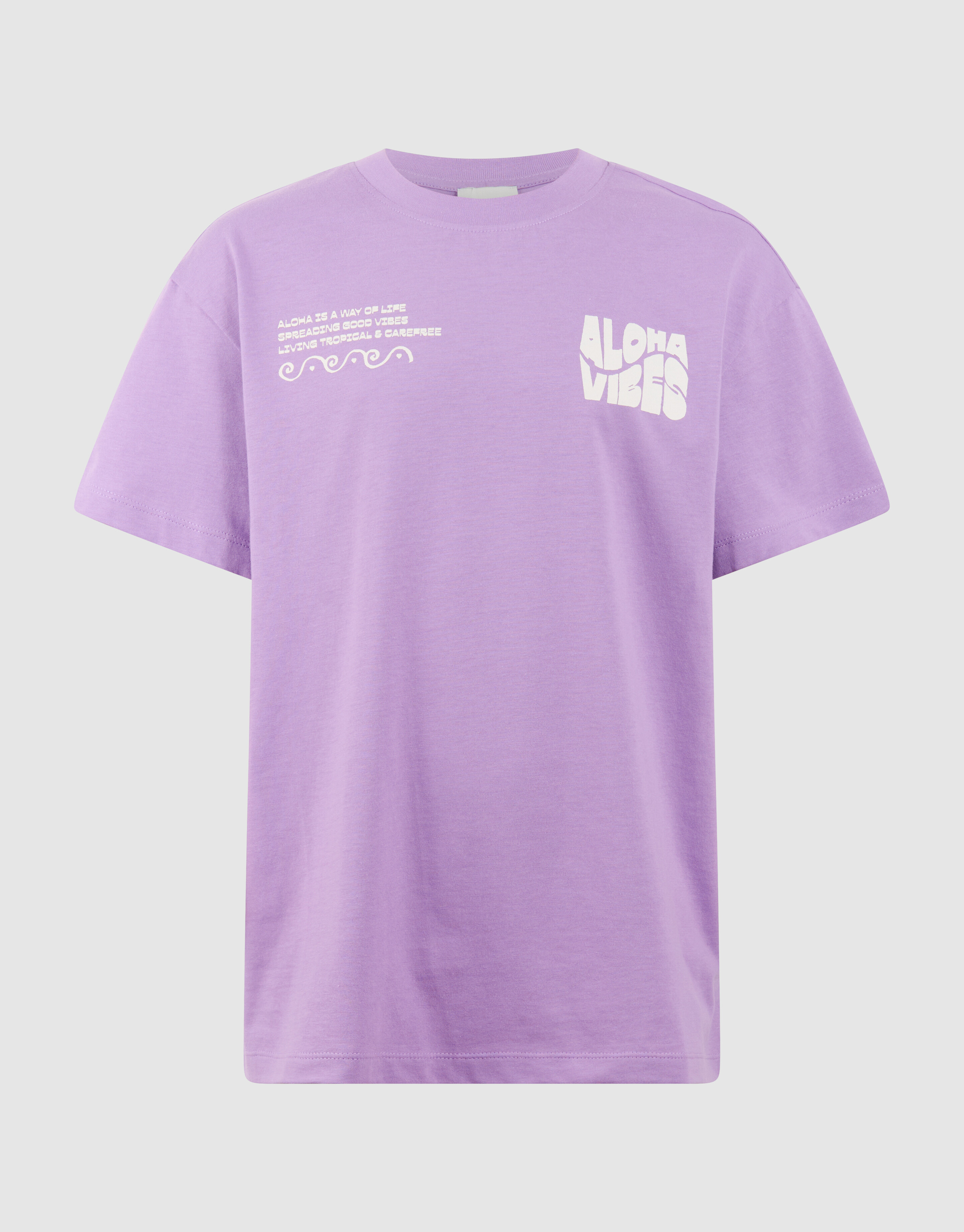 Aloha Vibes Artwork T-shirt Paars SHOEBY GIRLS