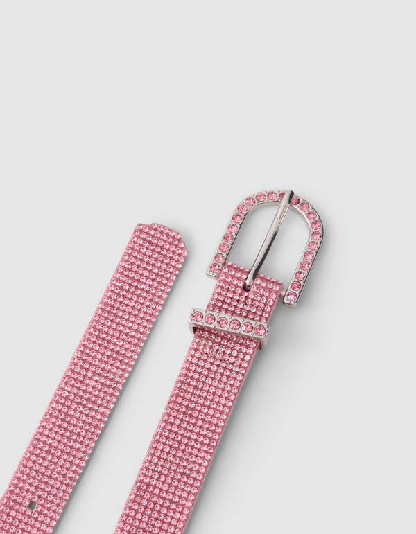 Strass Riem Roze SHOEBY ACCESSOIRES