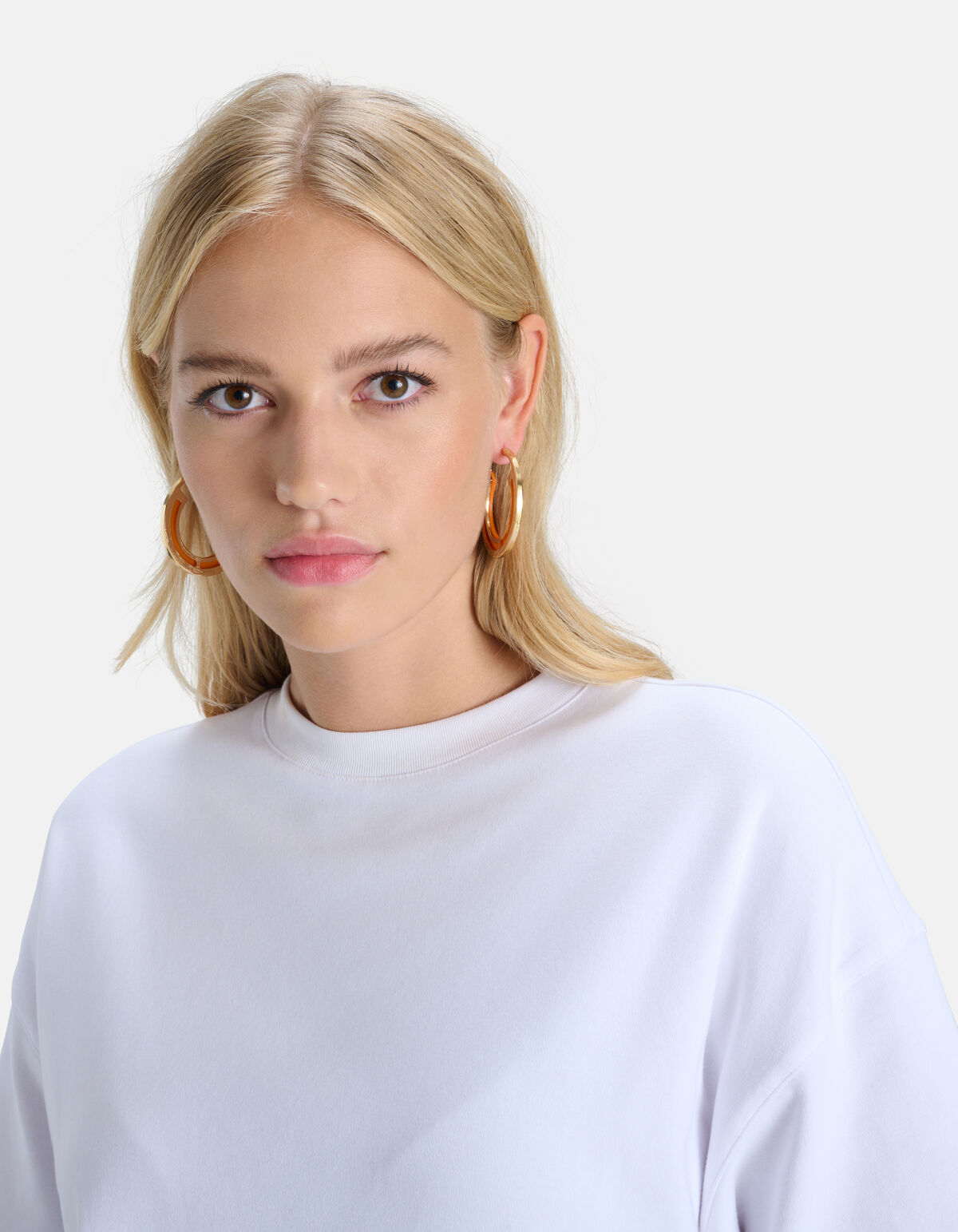 Round Orange Oorbellen SHOEBY ACCESSOIRES