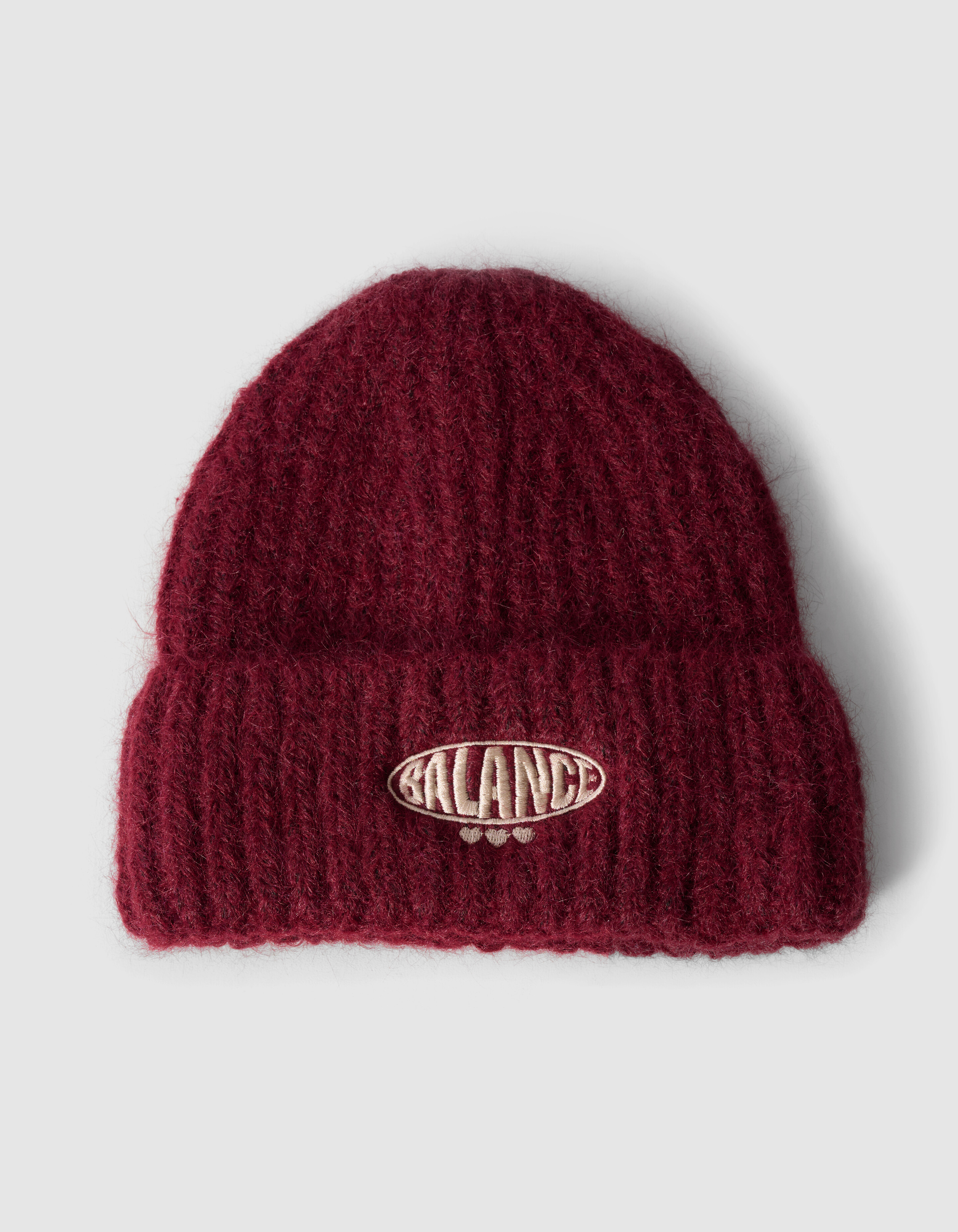 Logo Beanie Donkerrood SHOEBY ACCESSOIRES