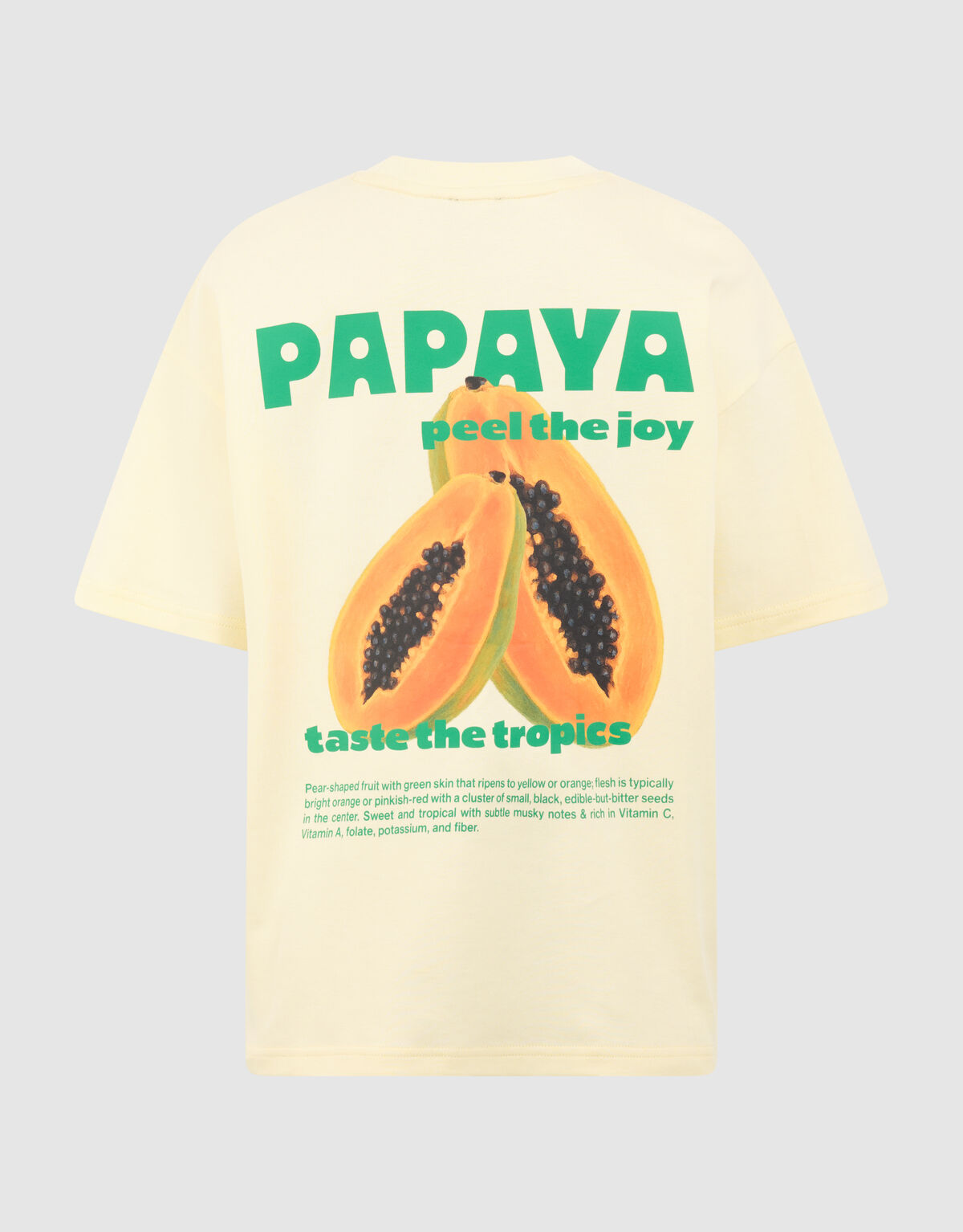 Papaya Artwork T-shirt Lichtgeel SHOEBY BOYS
