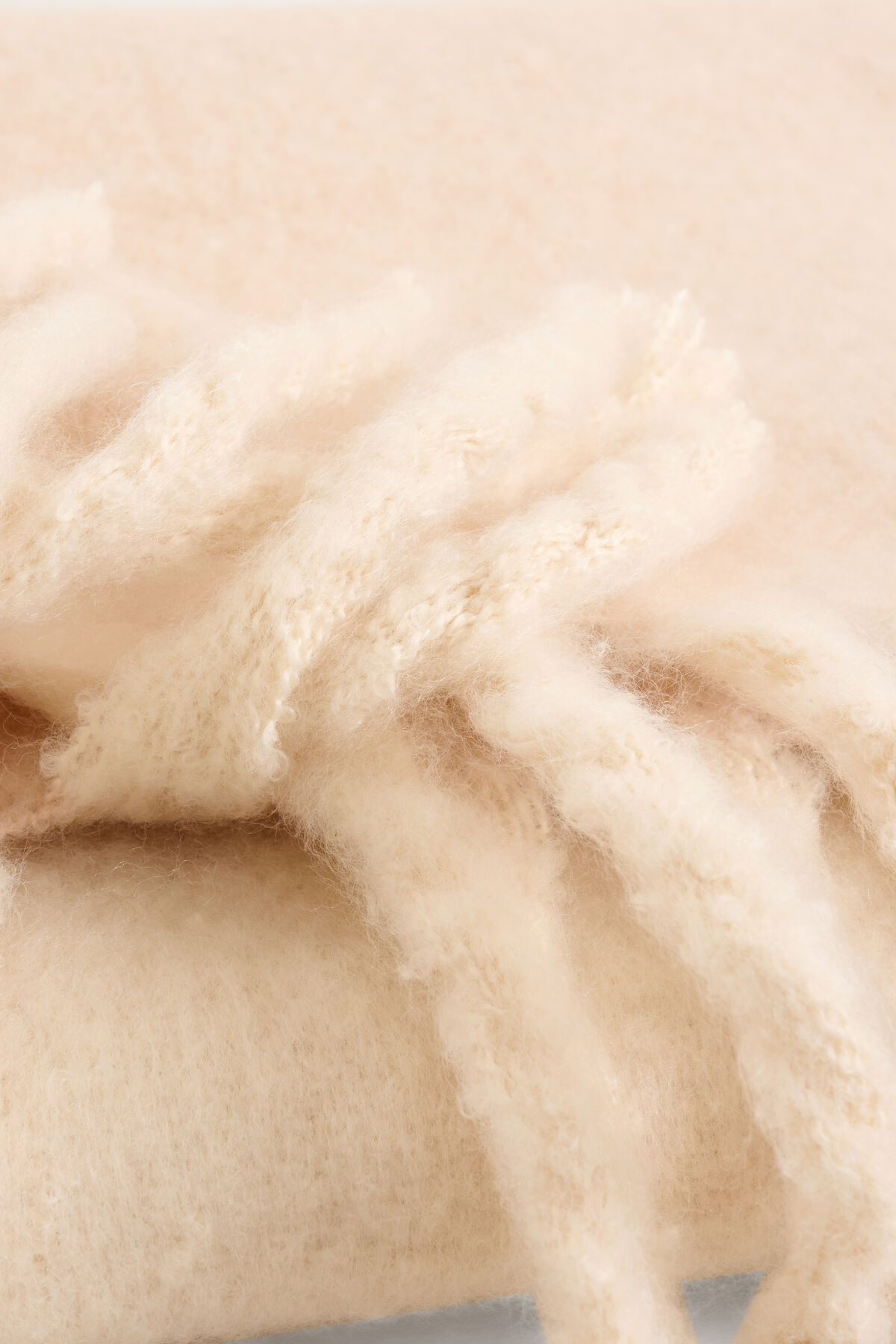 Gebreide Sjaal Beige SHOEBY ACCESSOIRES