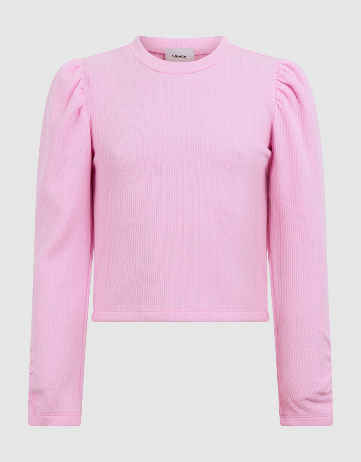 Zachte Pofmouwen Longsleeve Top Roze SHOEBY GIRLS