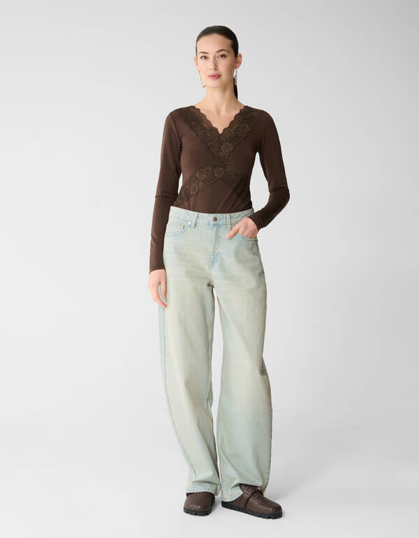 Kanten Mix Body Bruin SHOEBY WOMEN