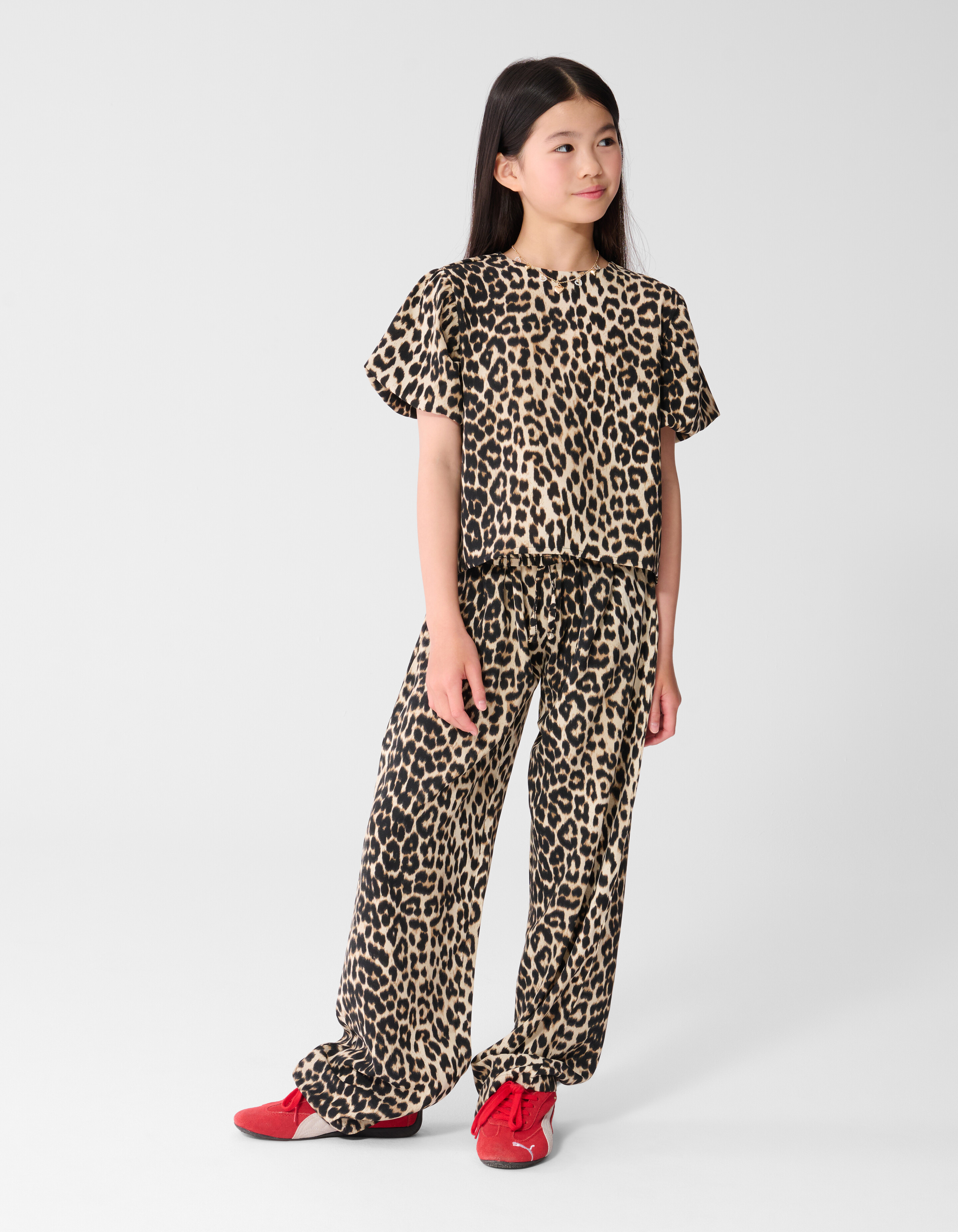 Leopard Twist Top Lichtbruin SHOEBY GIRLS