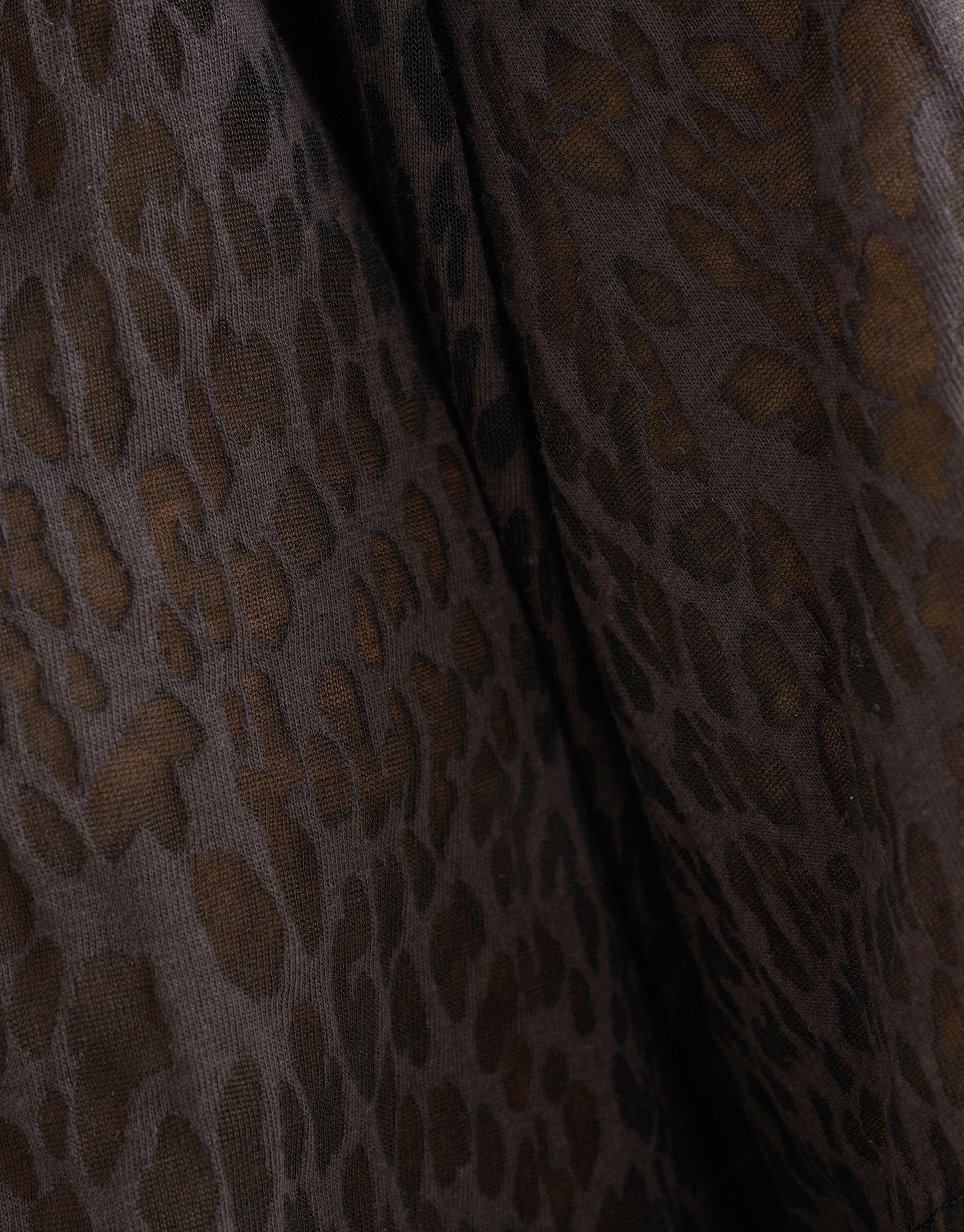 Leopard Burn Out T-shirt Zwart SHOEBY WOMEN