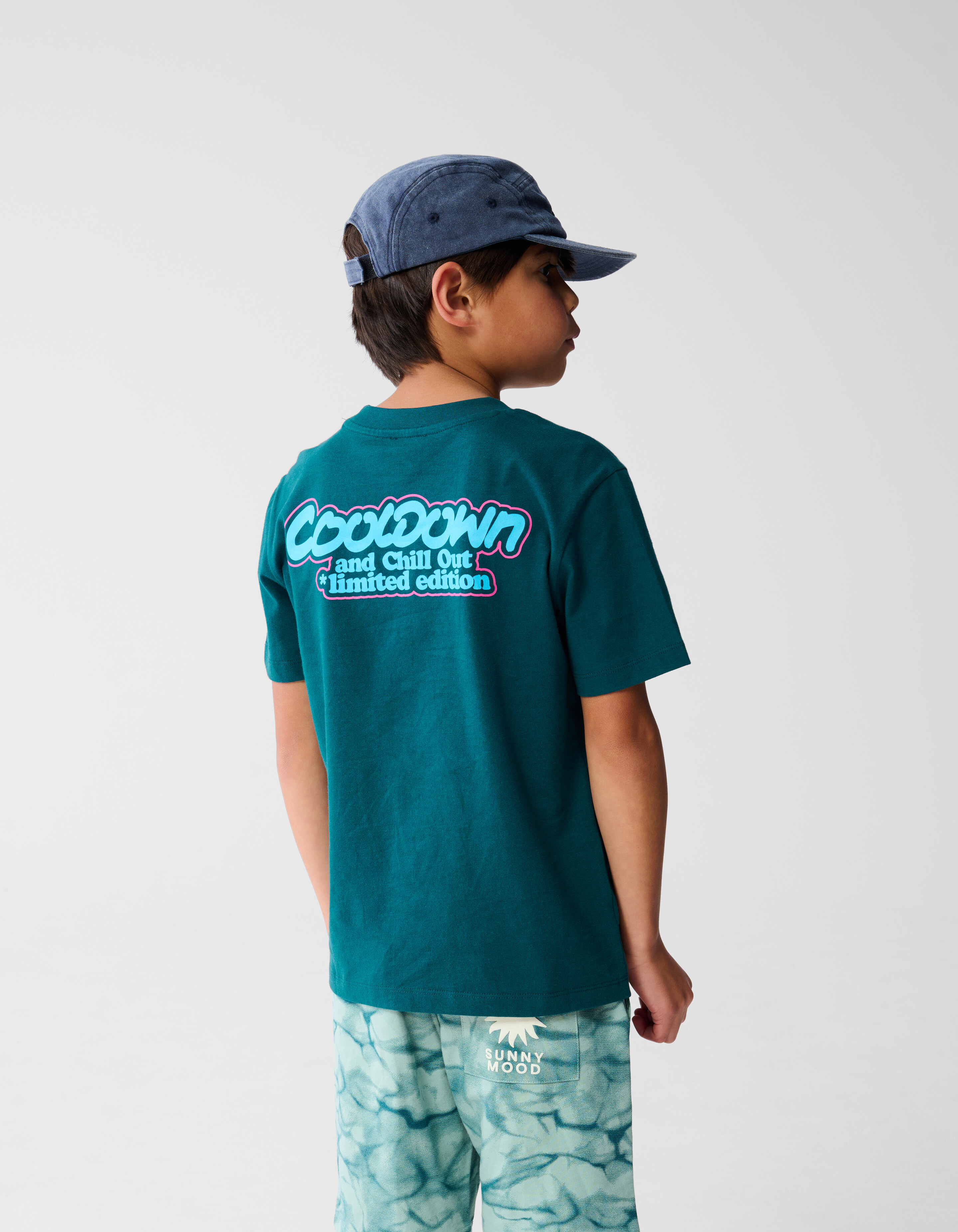 Cooldown Artwork T-shirt Donkergroen SHOEBY BOYS