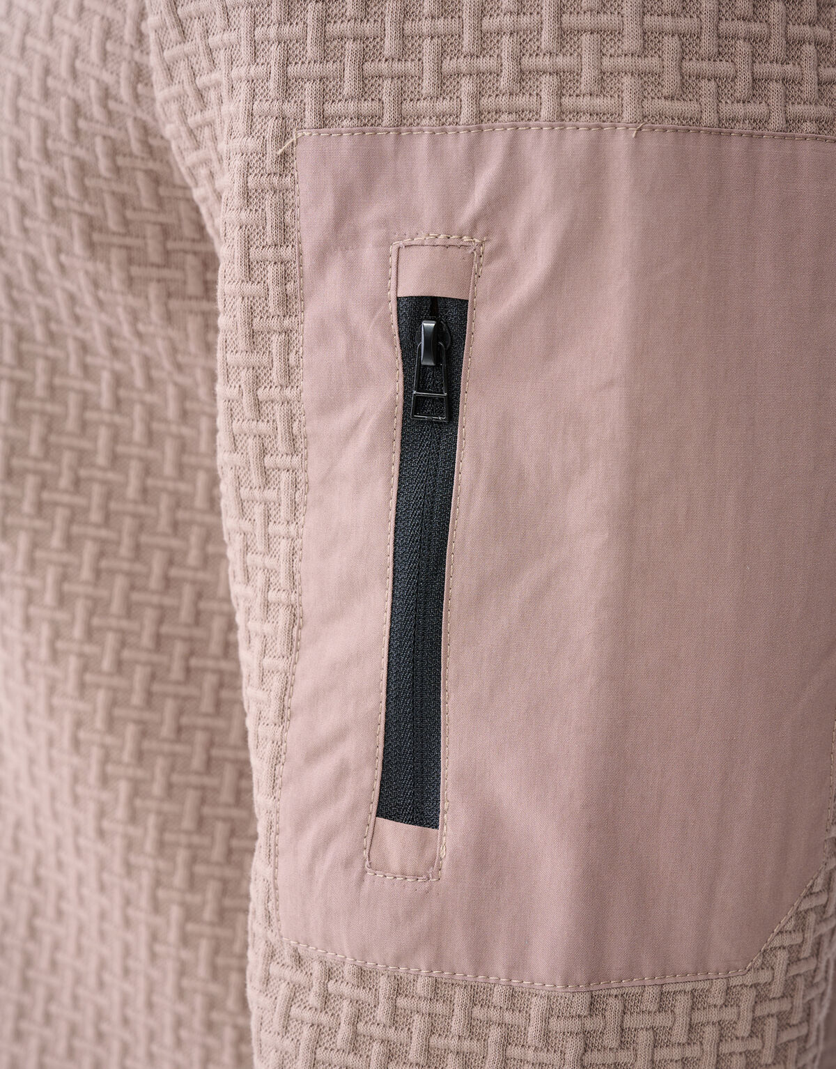 Jersey Structuur Longsleeve Lichtbruin SHOEBY MEN