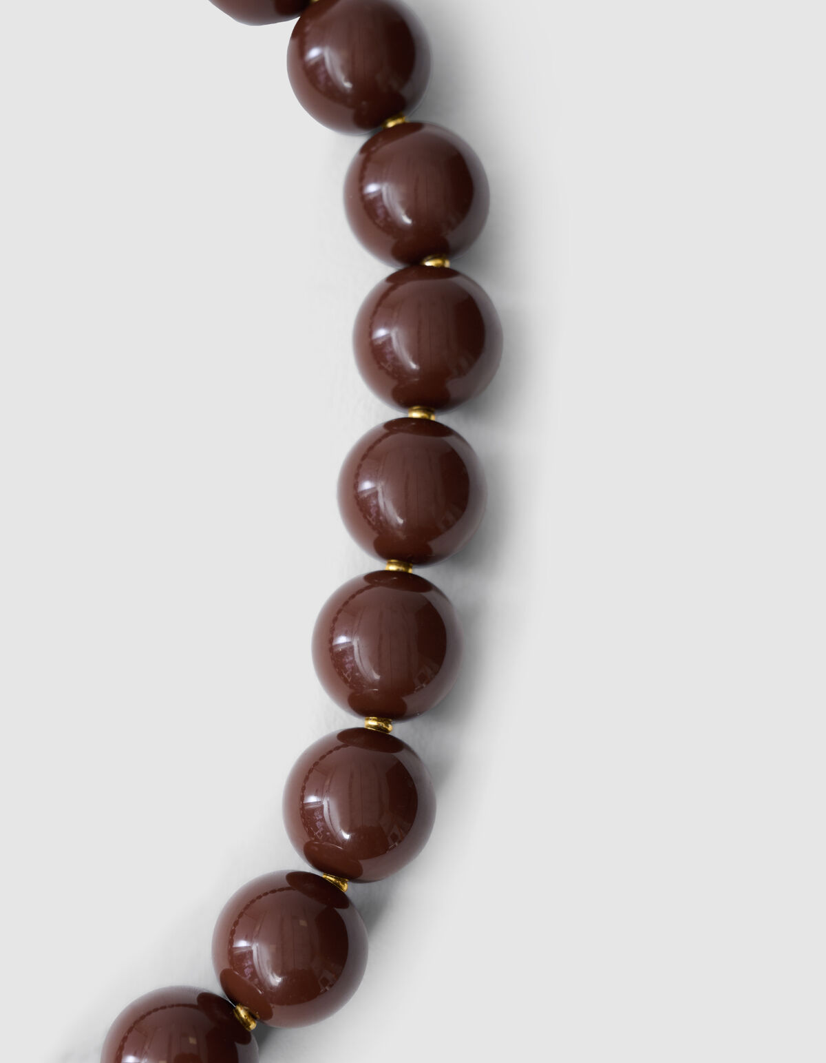 Beaded Charm Ketting Bruin SHOEBY ACCESSOIRES