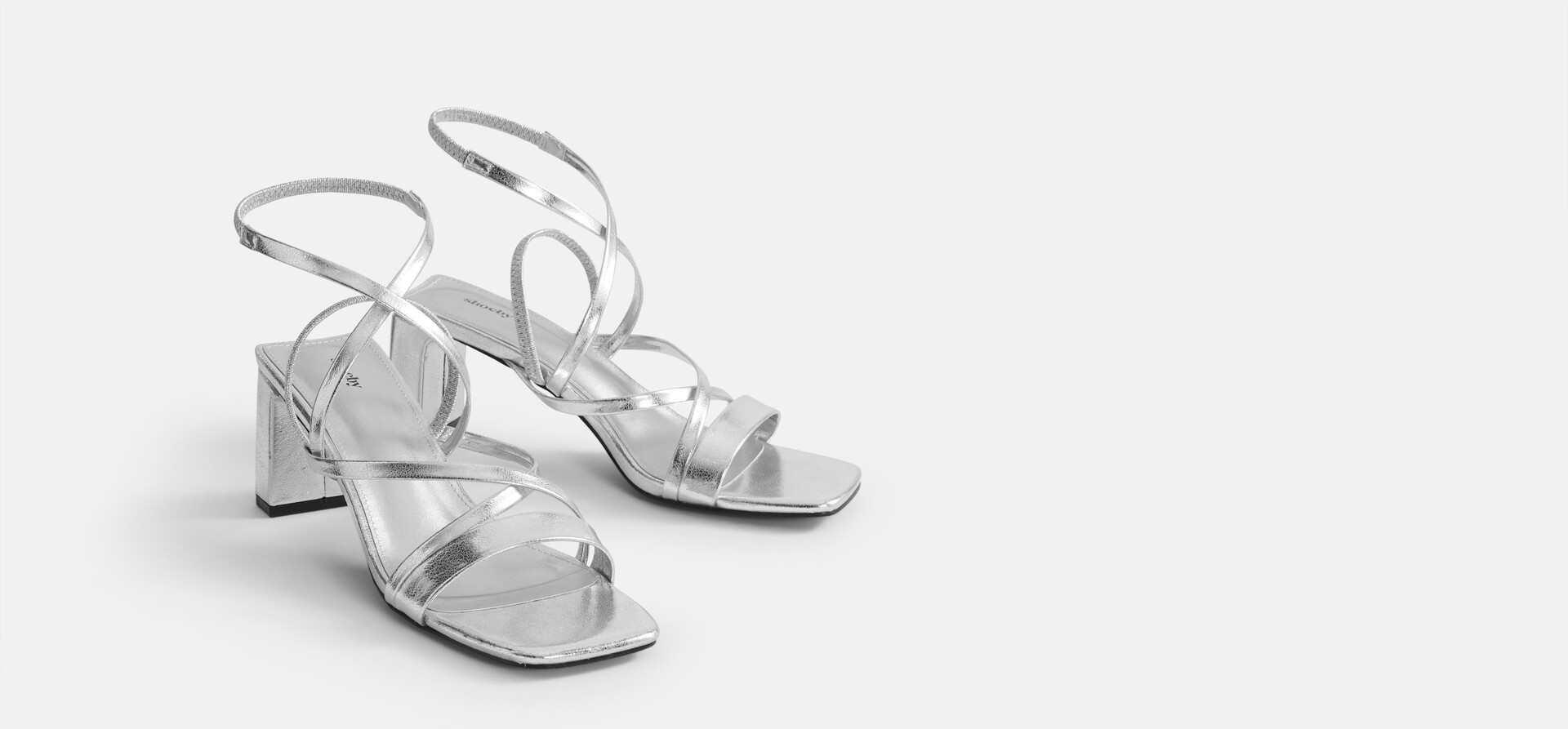 Sandalen Met Hak Zilver SHOEBY SHOES