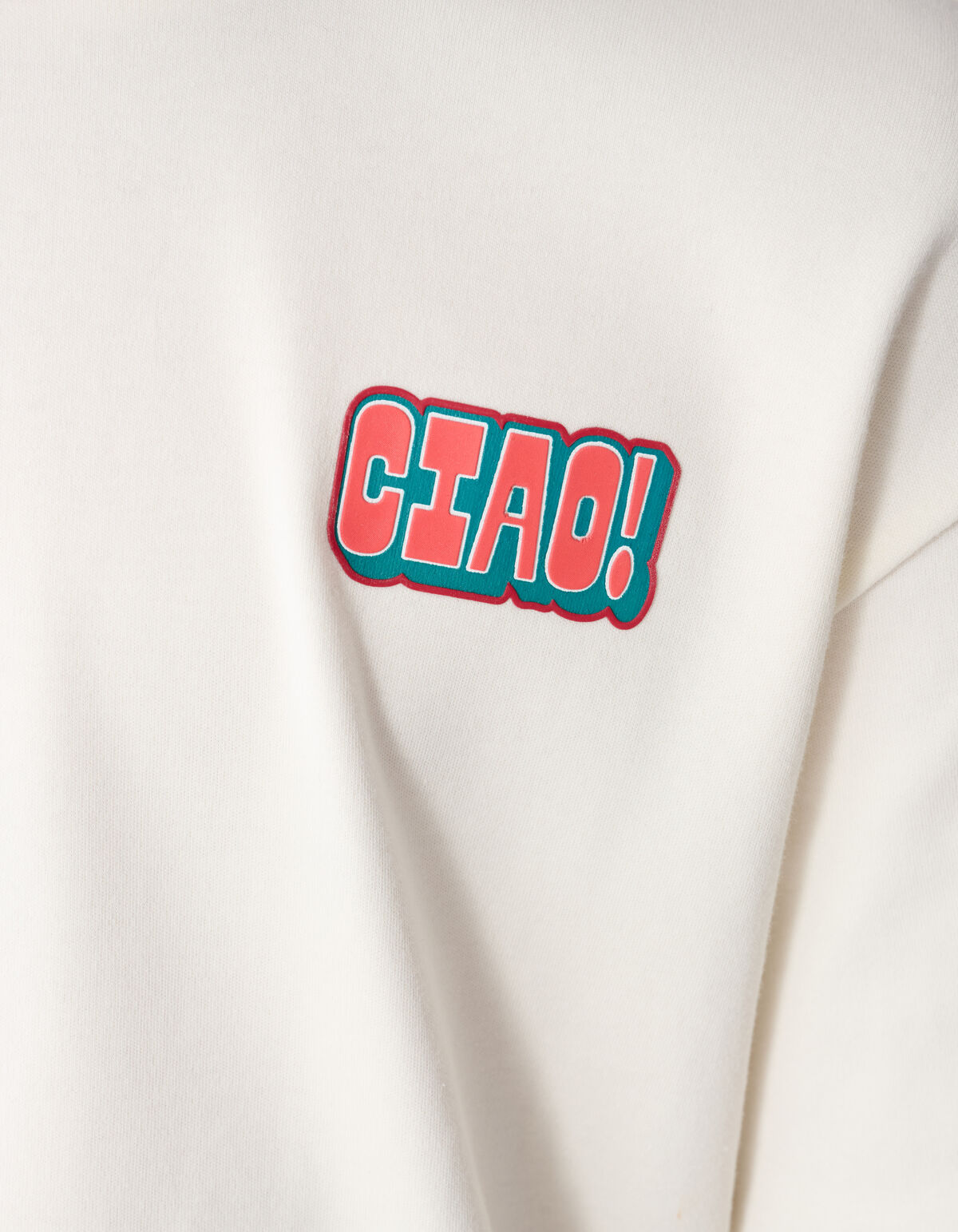 Ciao Artwork T-shirt Gebroken Wit SHOEBY BOYS