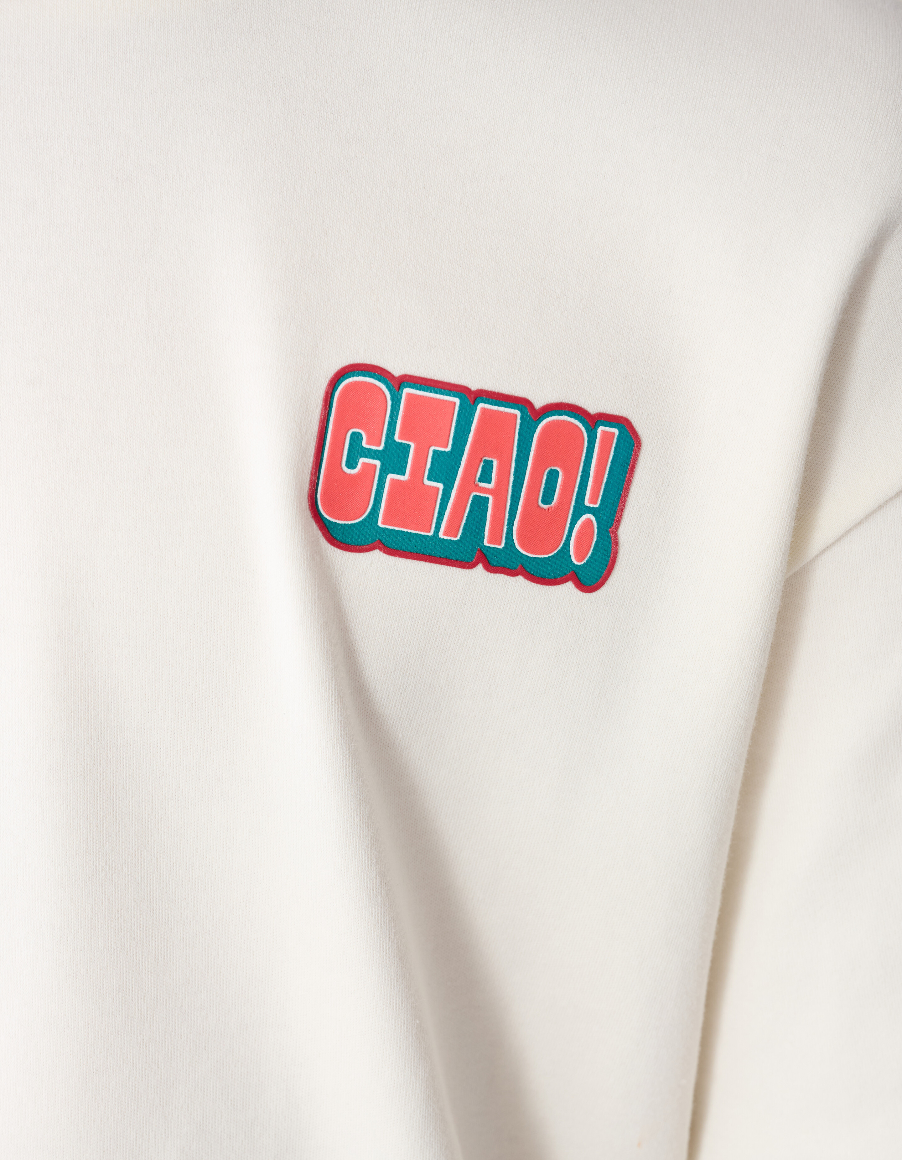 Ciao Artwork T-shirt Gebroken Wit SHOEBY BOYS