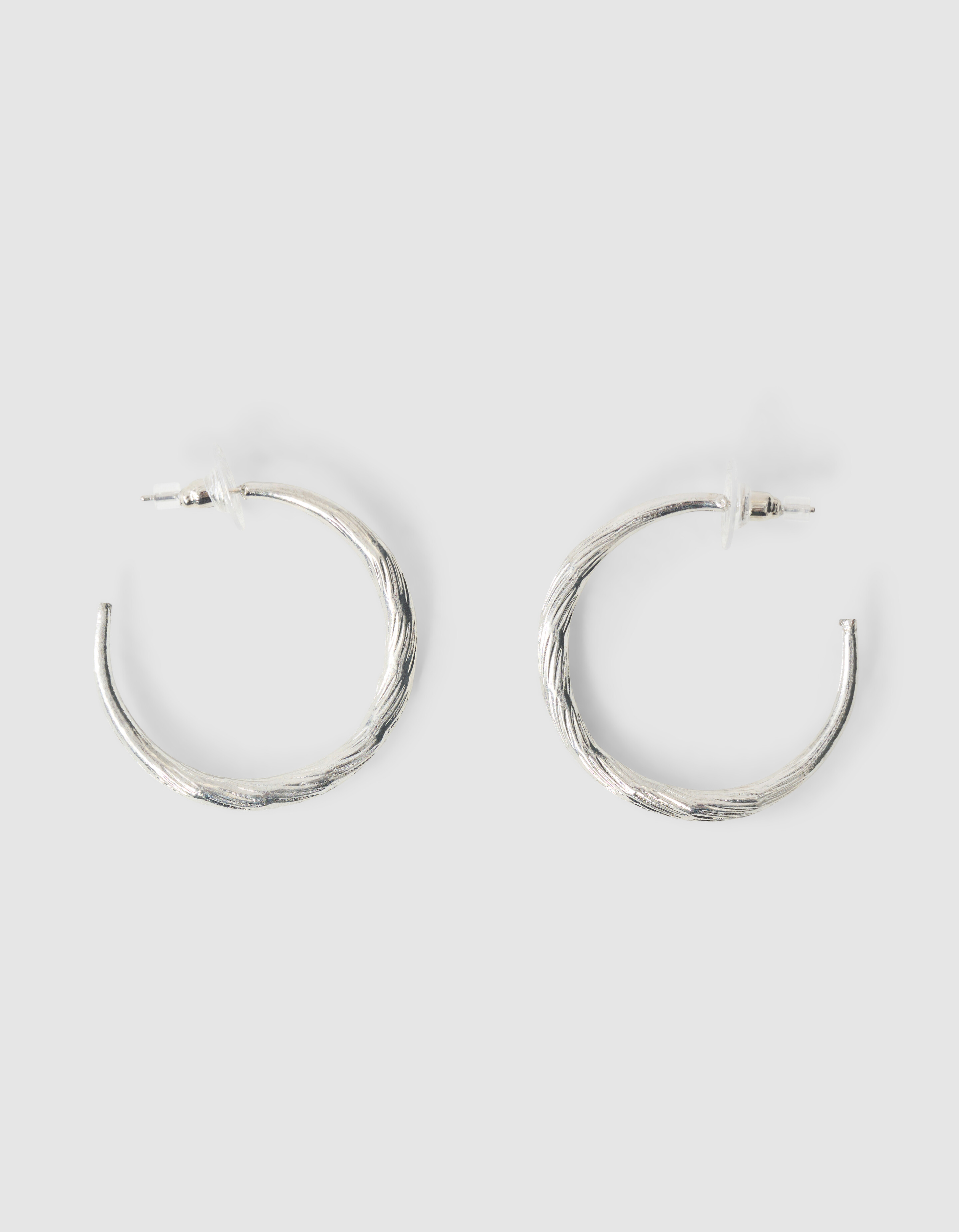 Hammerd Hoop Oorbellen Zilver SHOEBY ACCESSOIRES