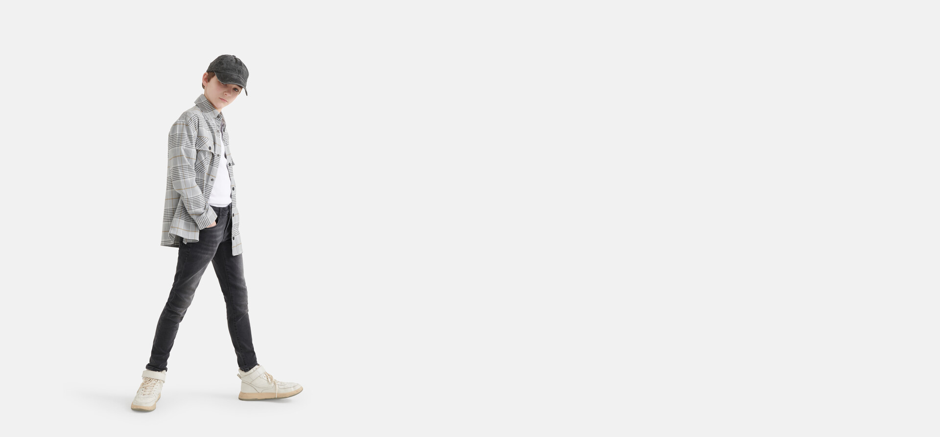 Regular Fit Jeans Donkergrijs SHOEBY BOYS