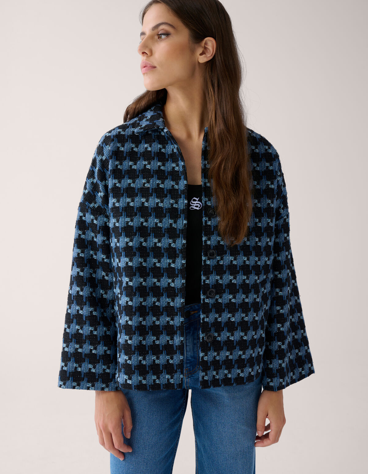 Jacquard Jack Blauw By Mieke SHOEBY WOMEN