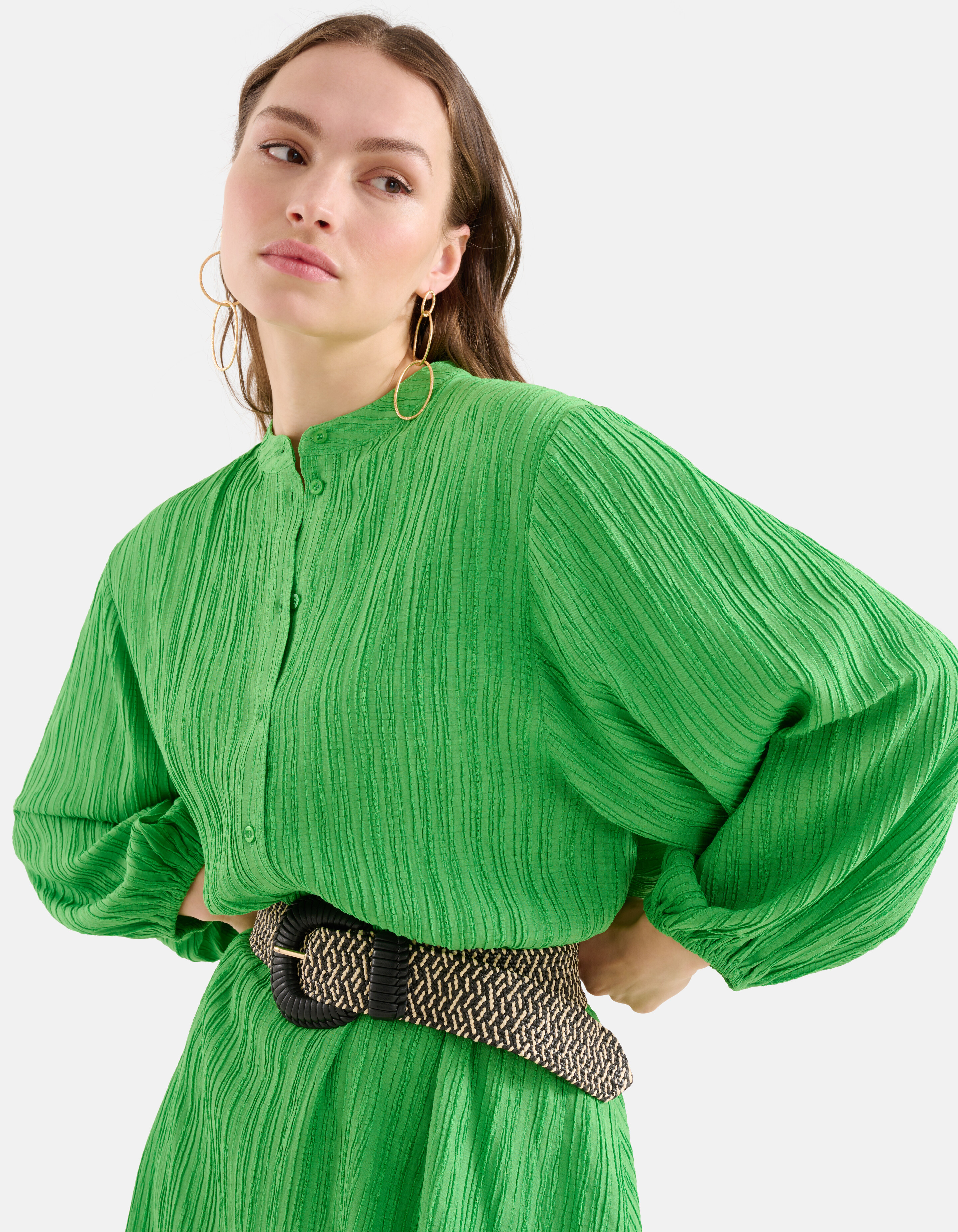 Structuur Jurk Groen SHOEBY WOMEN