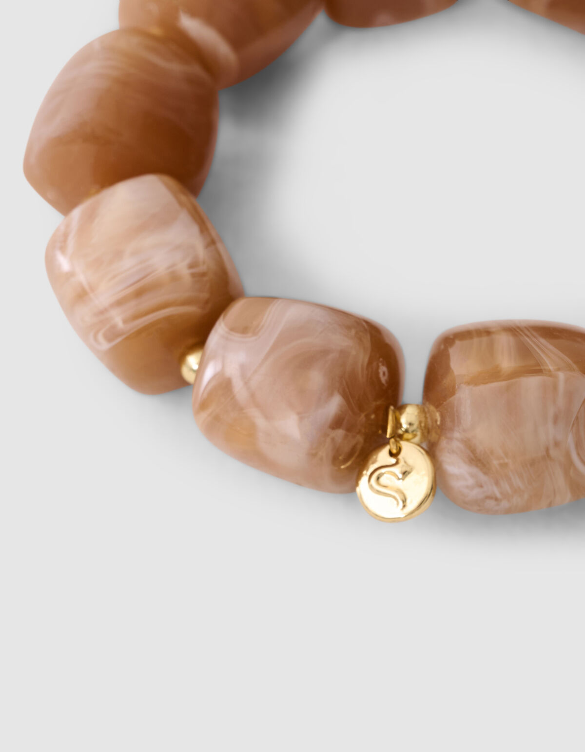 Stone Armband Bruin SHOEBY ACCESSOIRES