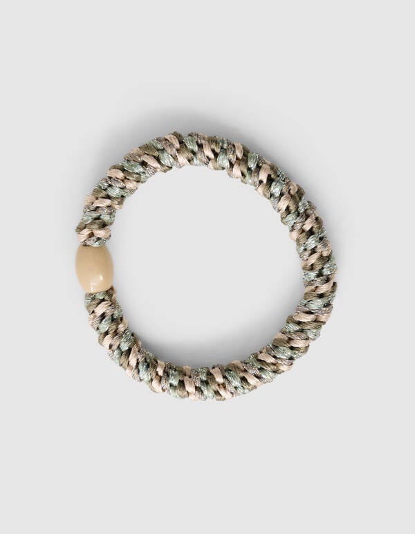 Lurex Haarelastiek Khaki SHOEBY ACCESSOIRES