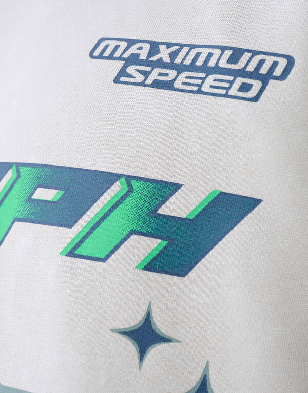 Race Artwork Sweater Beige SHOEBY BOYS